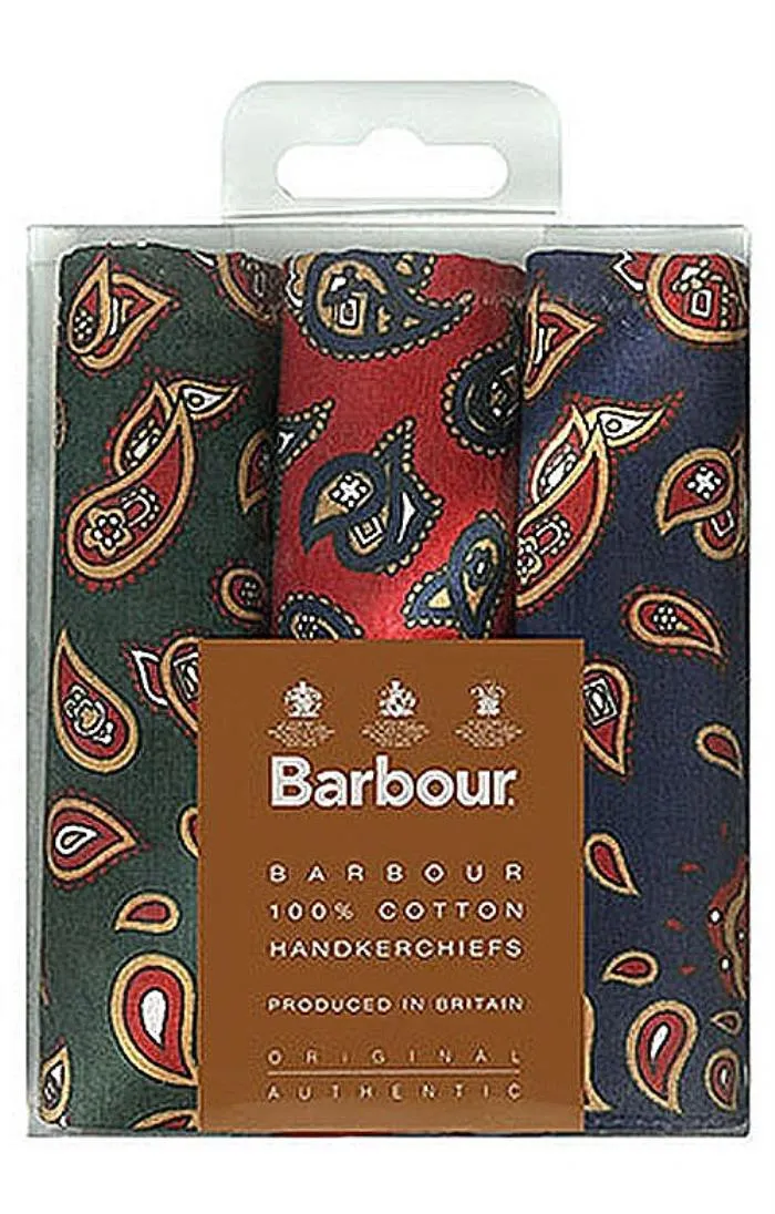 Men's Barbour Paisley Handkerchiefs