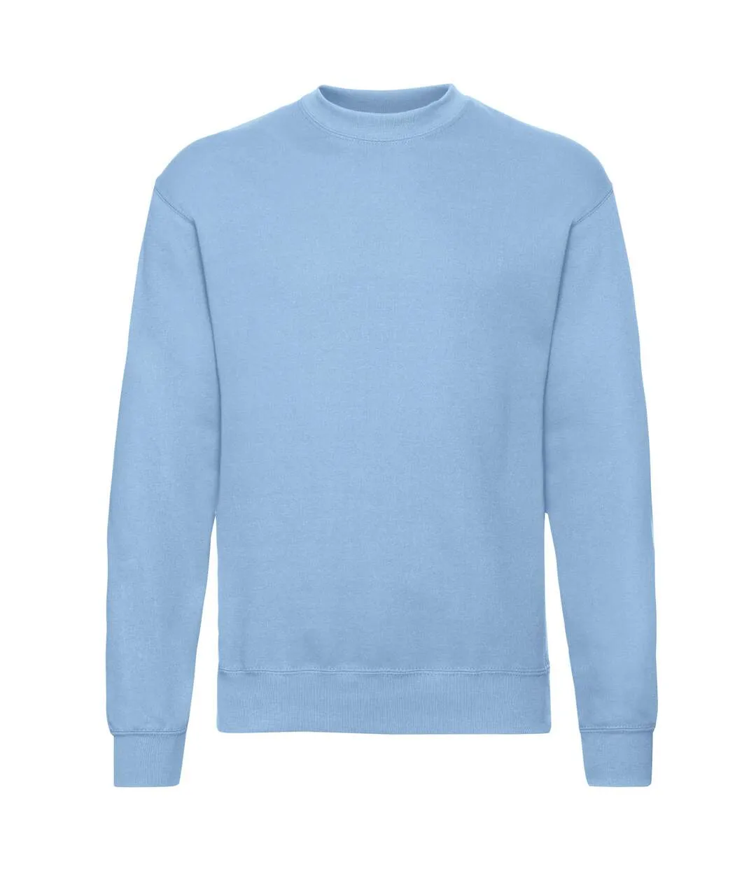 Mens classic drop shoulder sweatshirt sky blue Fruit of the Loom