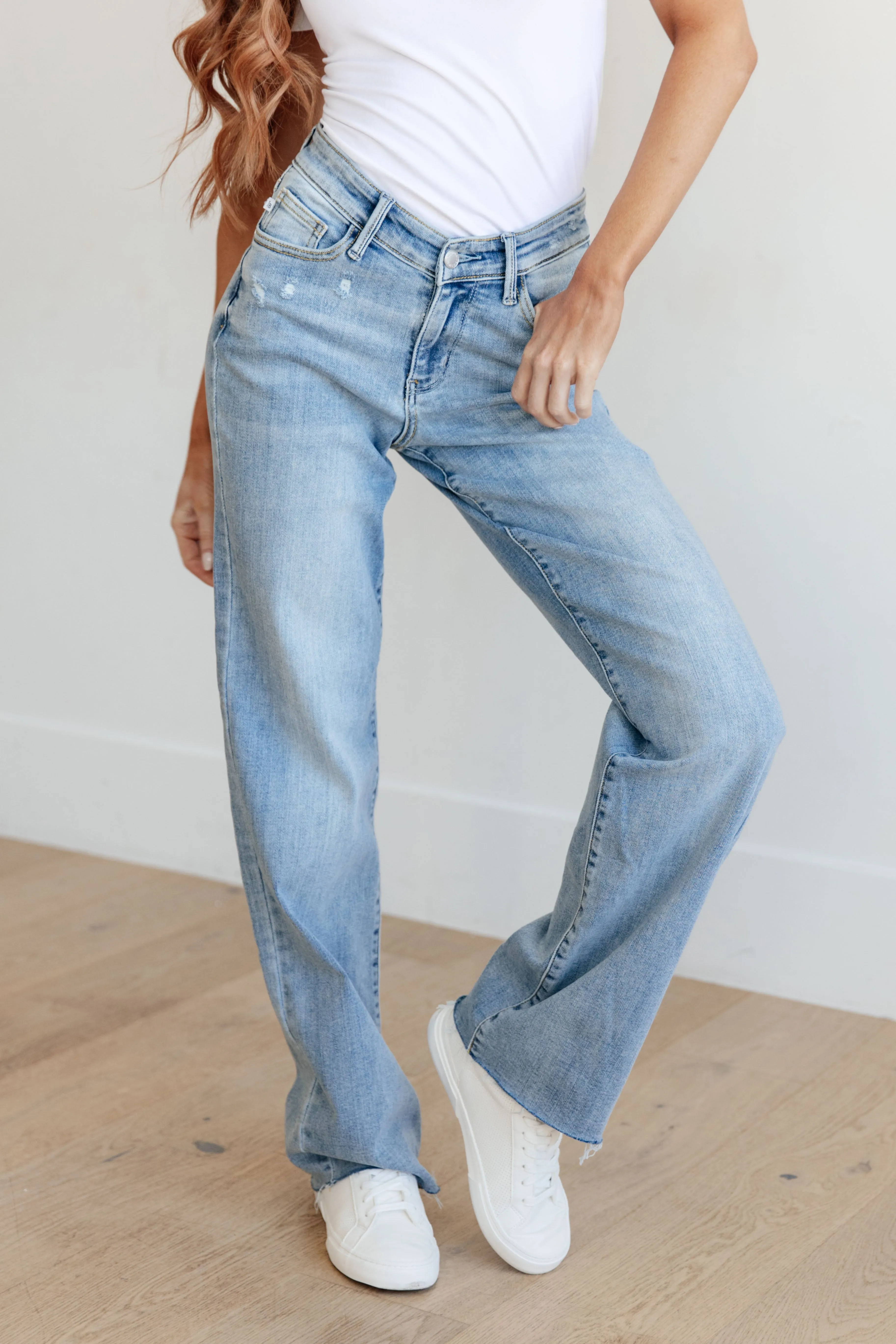 Mildred V Front Waistband Straight Jeans