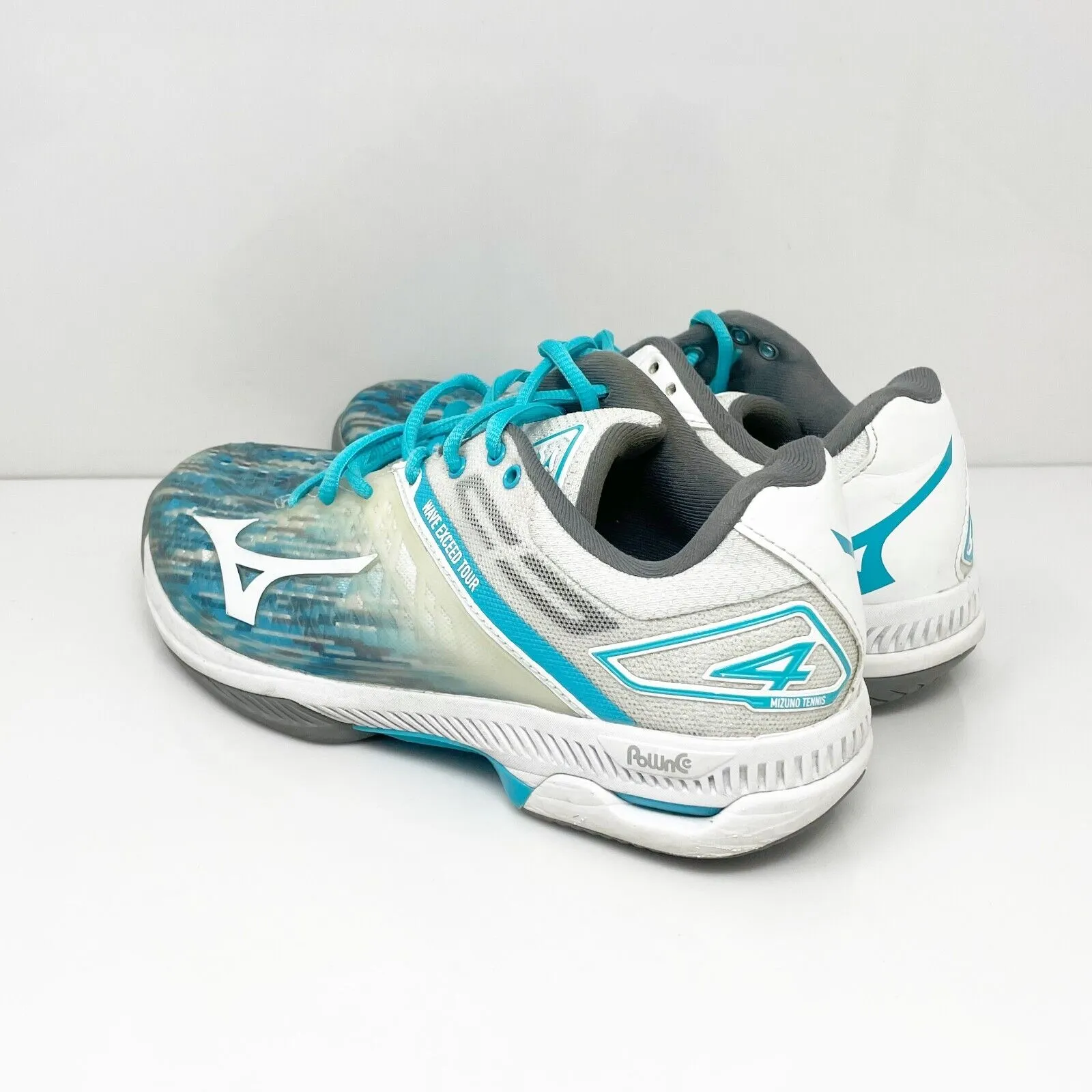 Mizuno Womens Wave Exceed Tour 4 550026 SC00 White Running Shoes Sneakers Sz 8.5