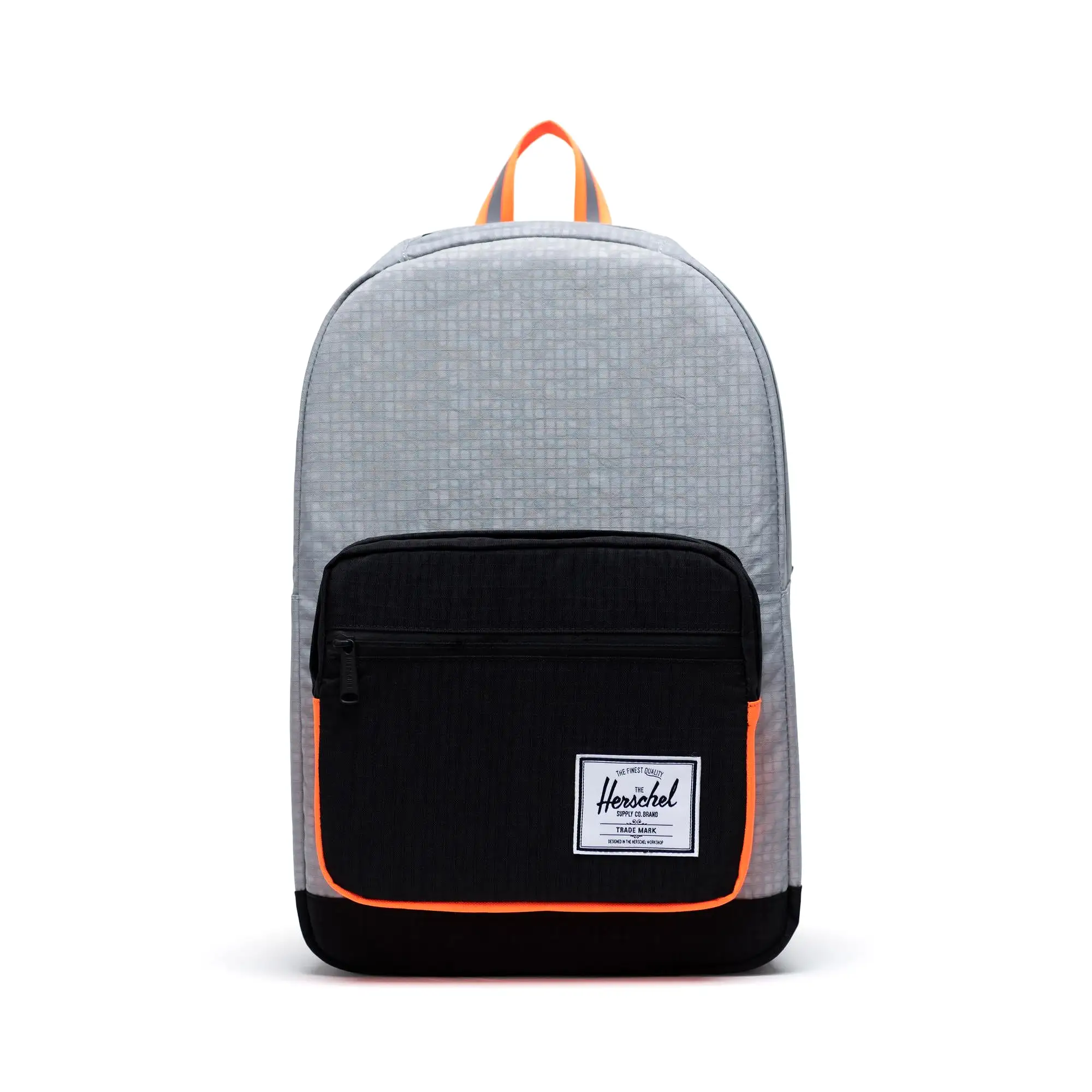 Mochila Herschel Pop Quiz Sharkskin Enzyme Ripstop/Black Enzyme Ripstop/Shocking Orange - Reflective