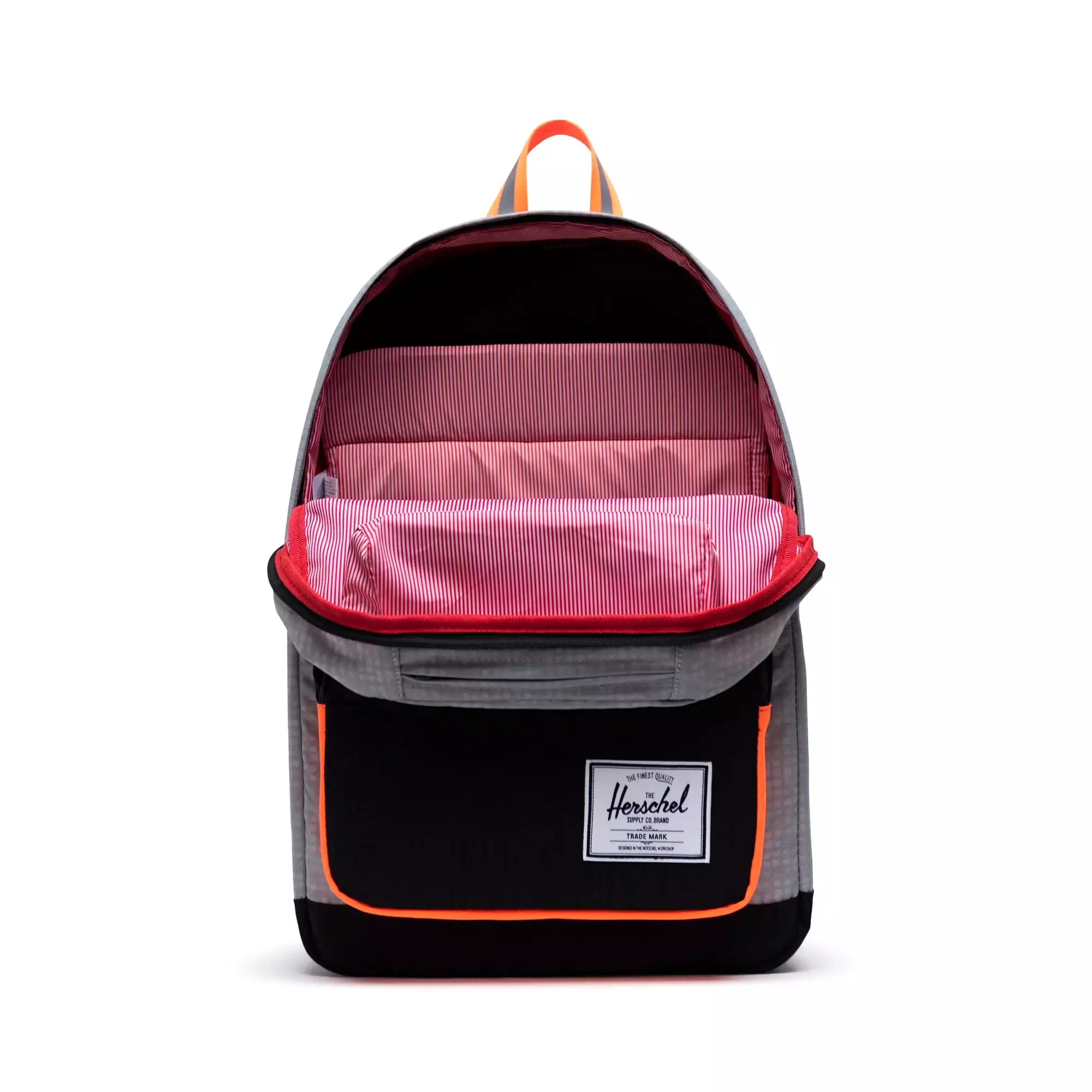 Mochila Herschel Pop Quiz Sharkskin Enzyme Ripstop/Black Enzyme Ripstop/Shocking Orange - Reflective