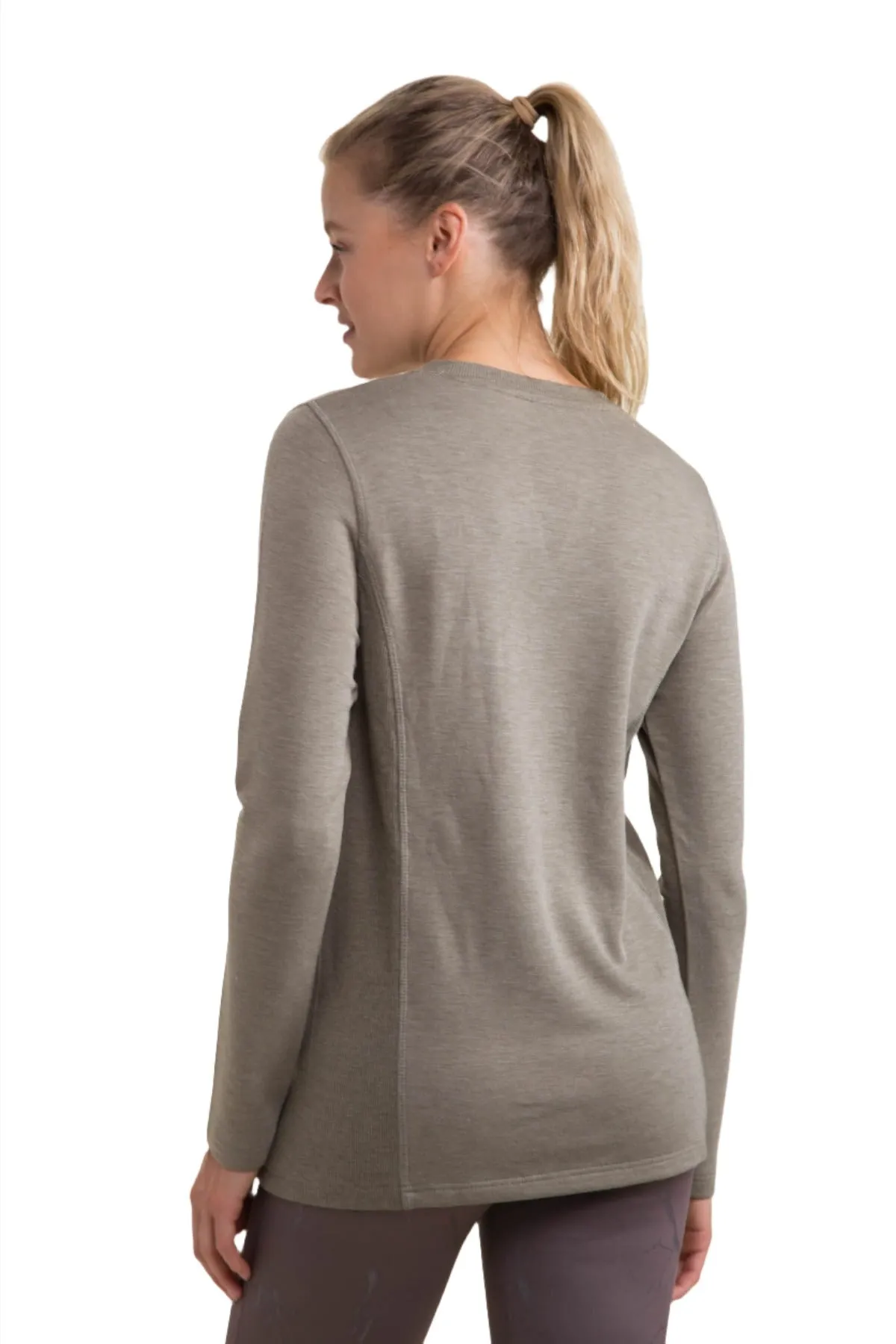 Mono B Split Collar Long Sleeve Tee KT-A1040 and Plus