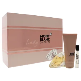 Mont Blanc Lady Emblem by Mont Blanc for Women - 3 Pc Gift Set