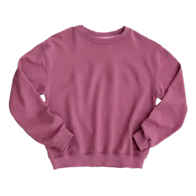 Mulberry Women's Drop Shoulder Crewneck Sweatshirt