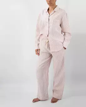 Naya Striped Linen Pajama Set