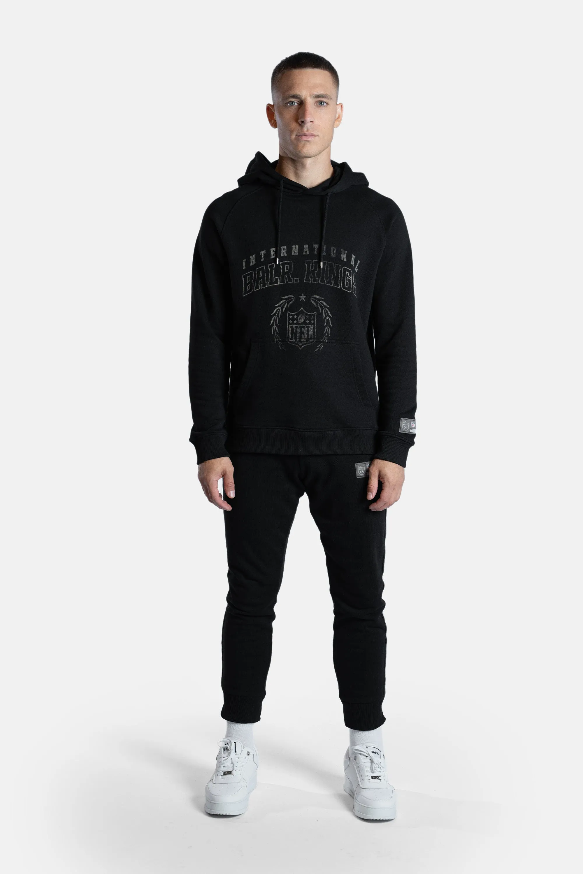 NFL x BALR. Hoodie Jet Black