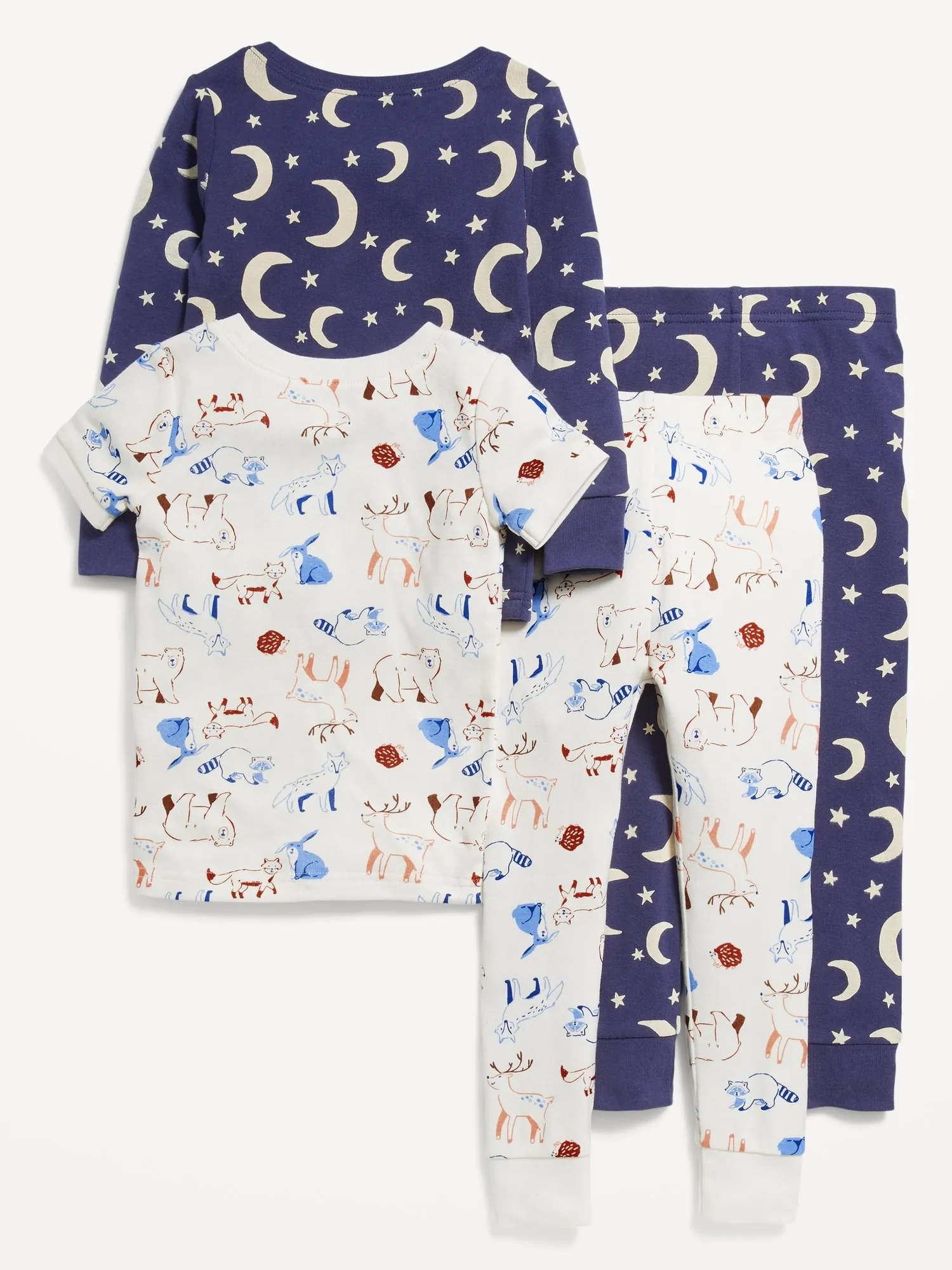 Old Navy Unisex Snug-Fit Pajama 4-Piece Set for Toddler &Baby