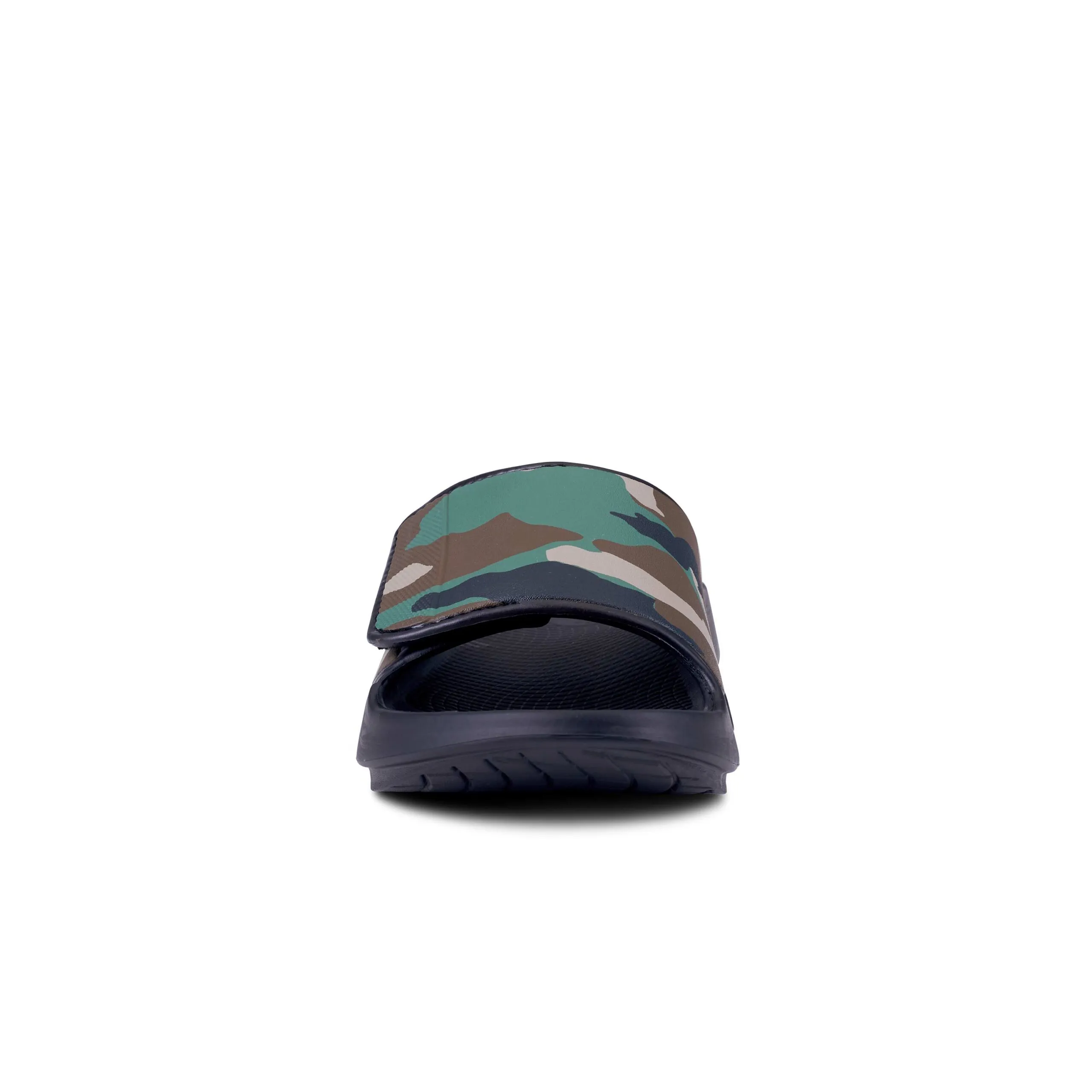 Oofos OOahh Unisex Sport Flex Slide Sandal- Woodland Camo