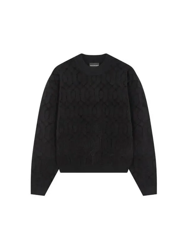 Overseas Station Season Big Chance 8 18 Women s Flock Line Drop Shoulder Knit Black 271669