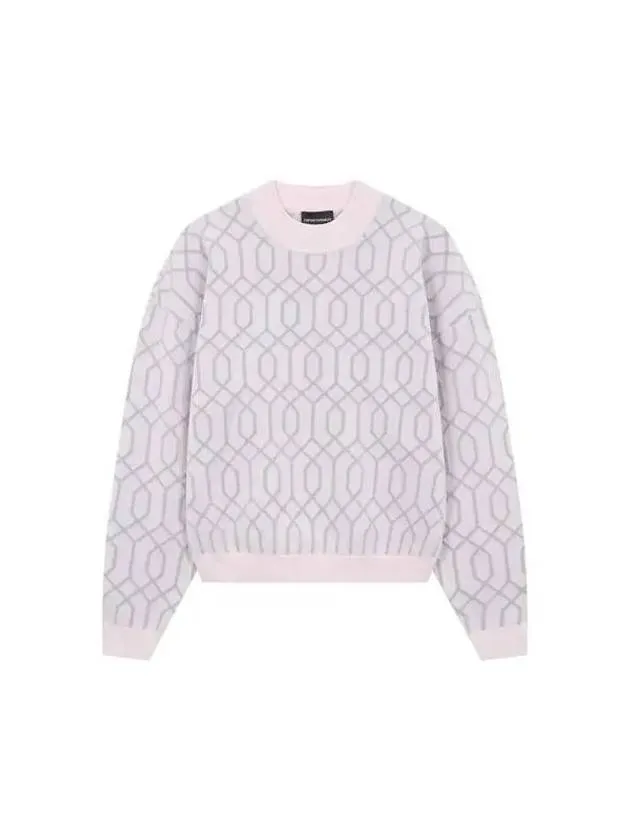 Overseas Station Season Big Chance 8 18 Women s Flock Line Drop Shoulder Knit Light Pink 270093