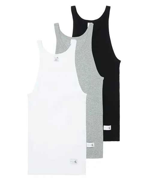 Palace CK1 Tank Top (3 Pack) White/Light Grey Heather