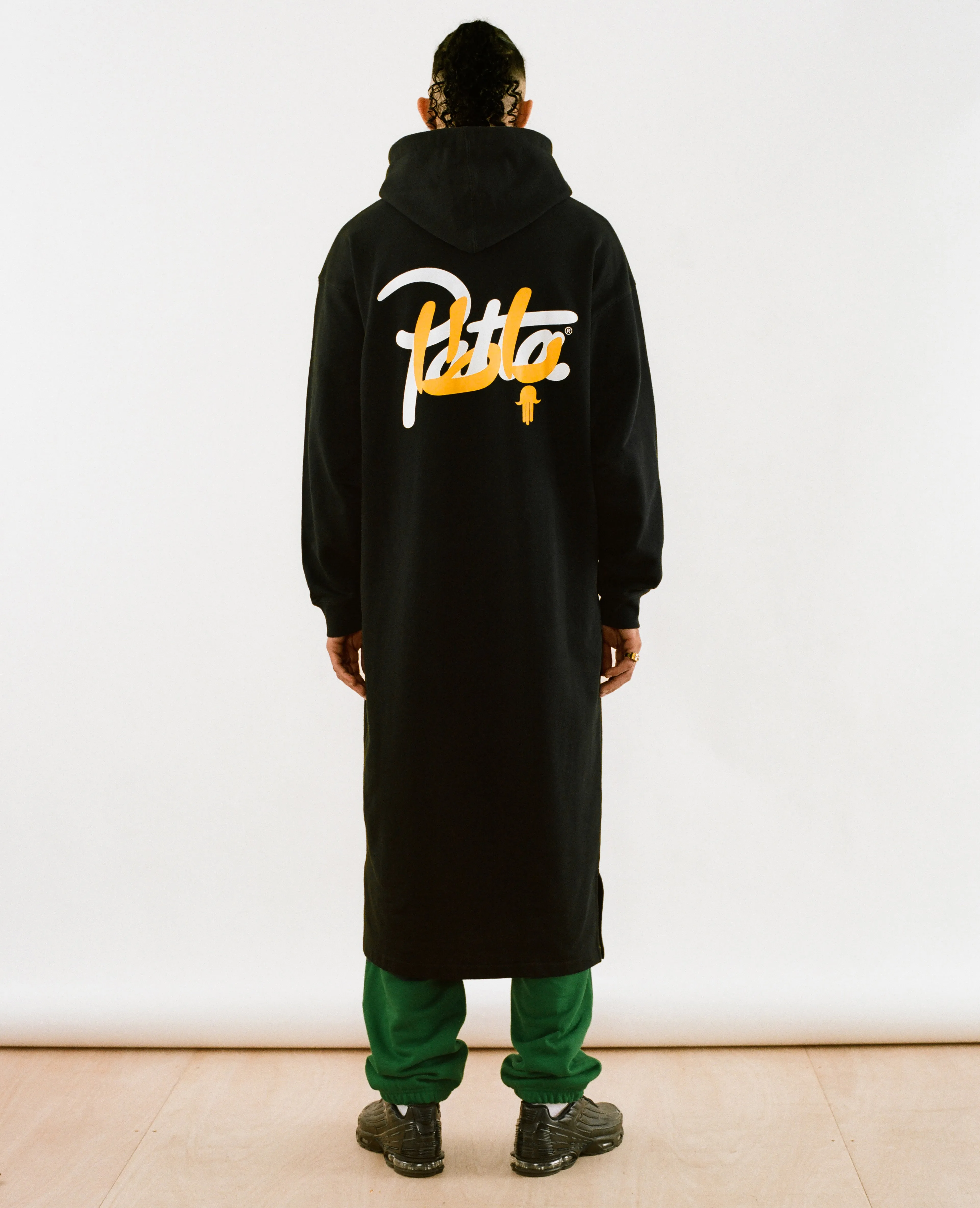 Patta x Andy Wahloo (Hassan Hajjaj) Full Length Hooded Sweater (Black)