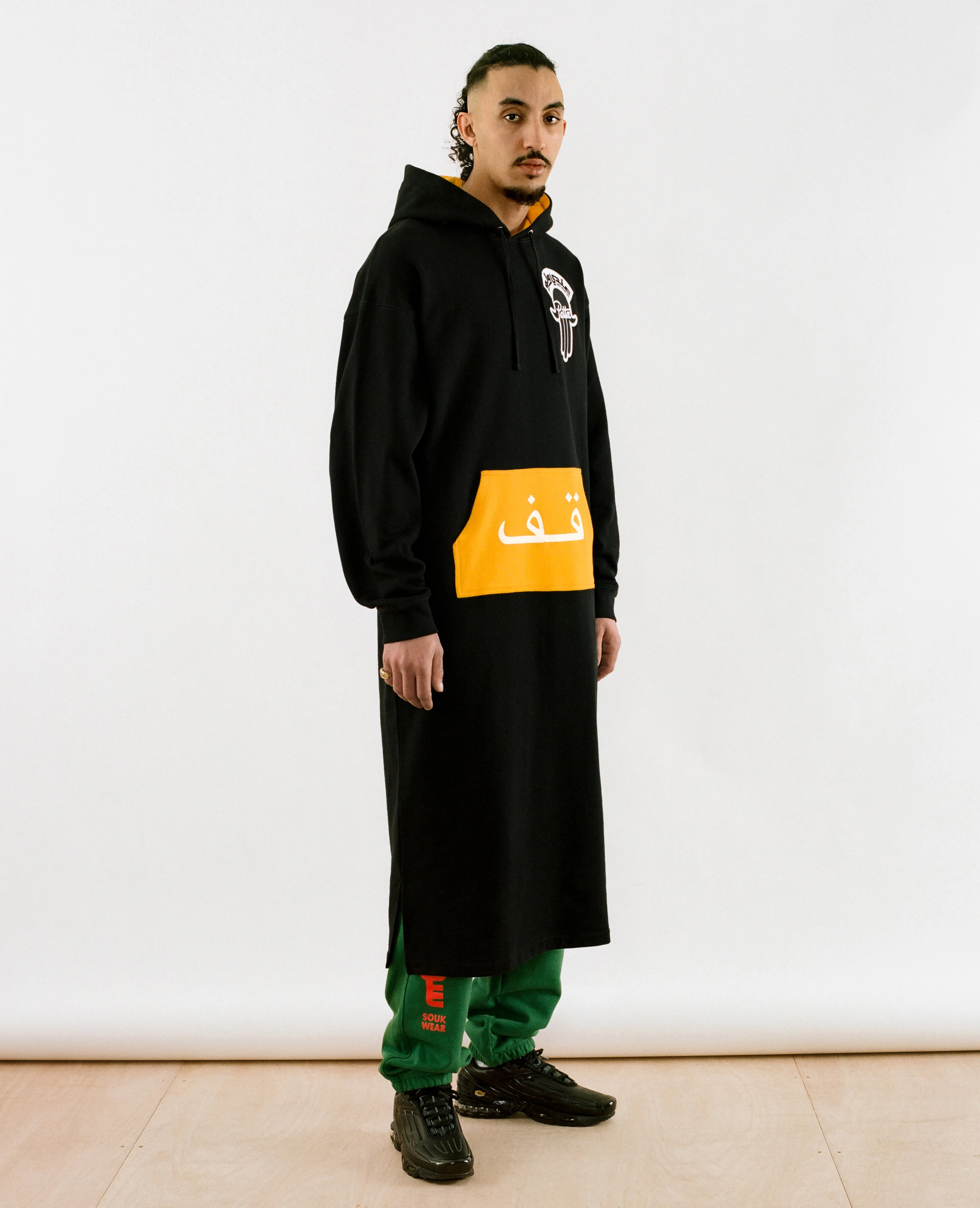 Patta x Andy Wahloo (Hassan Hajjaj) Full Length Hooded Sweater (Black)