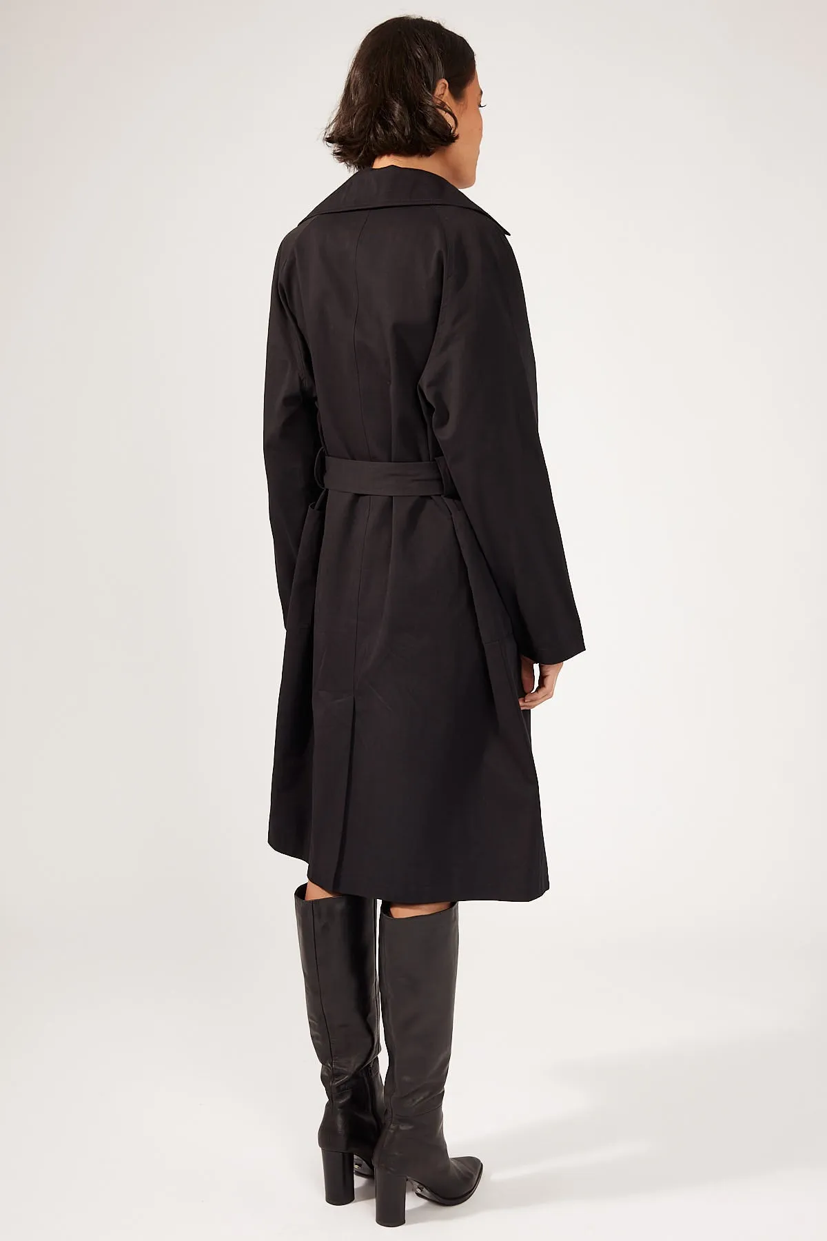 Perfect Stranger Lila Trench Coat Black