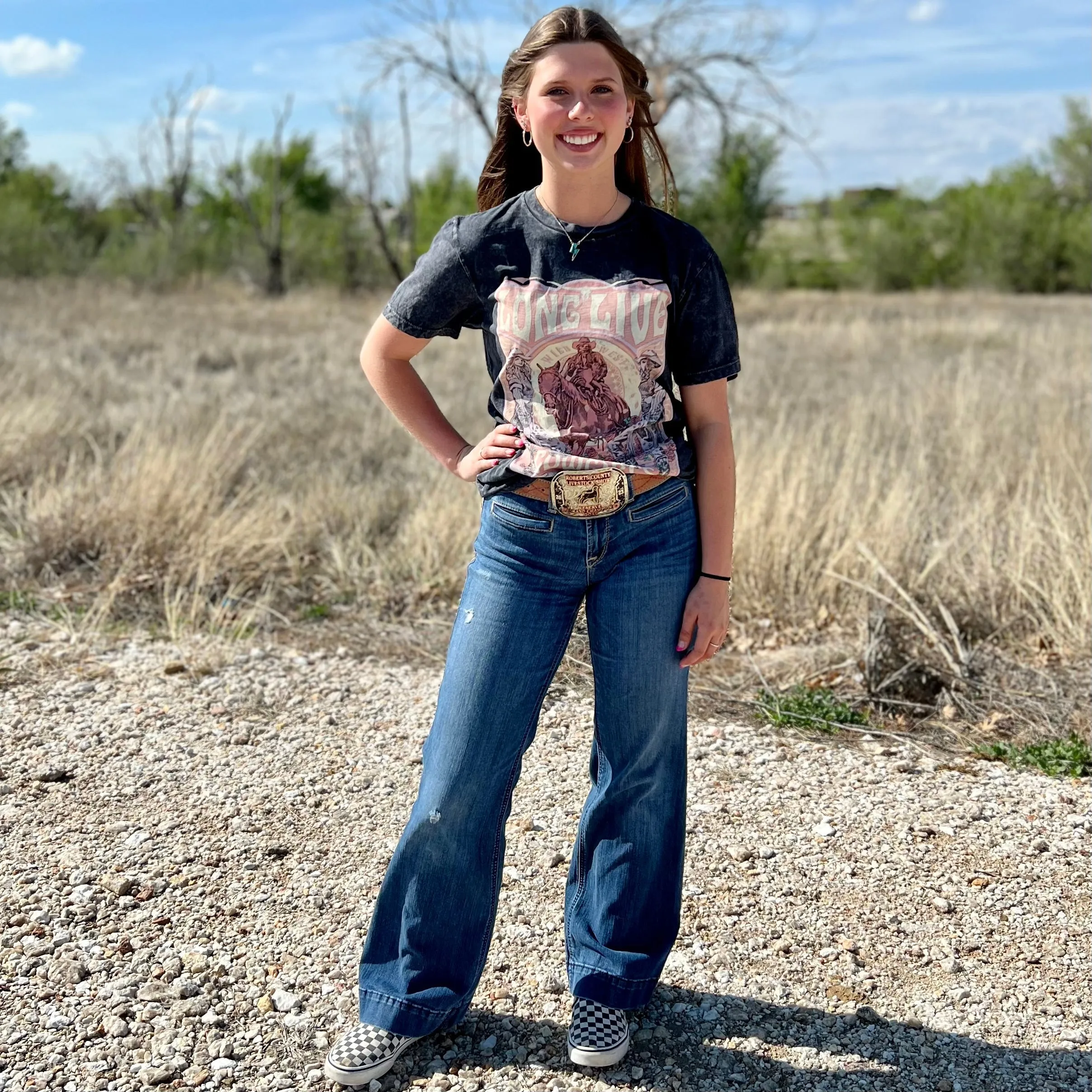 PLUS Hand Drawn Cowgirl's Graphic Tee