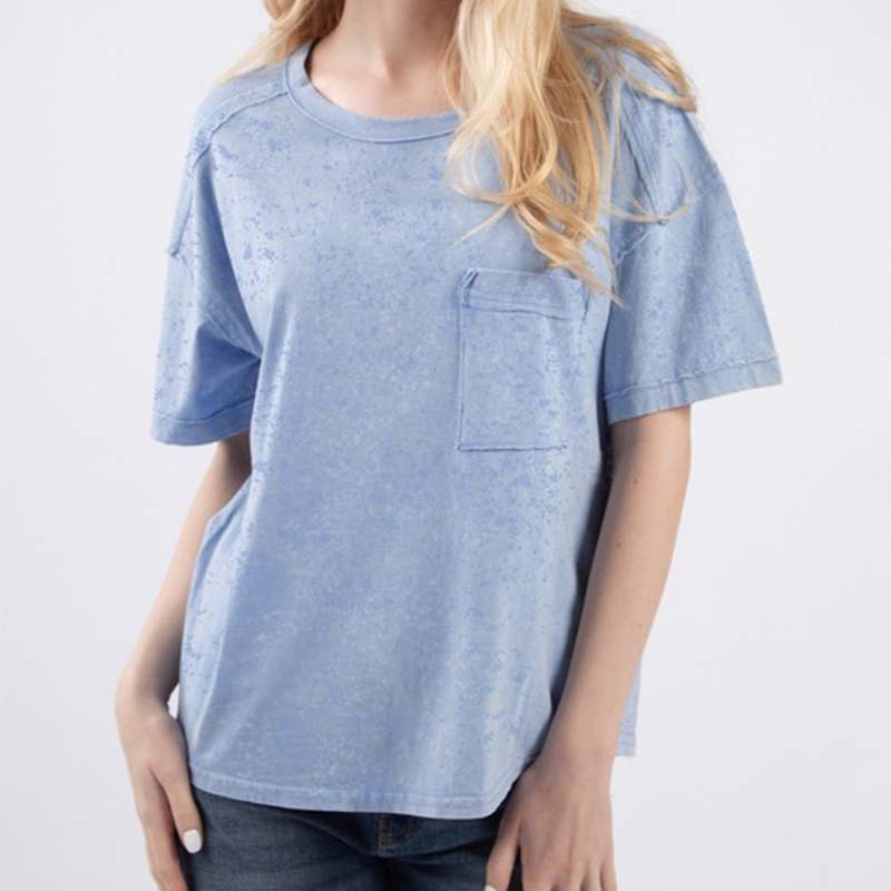 Pocket Tee with Back Seam