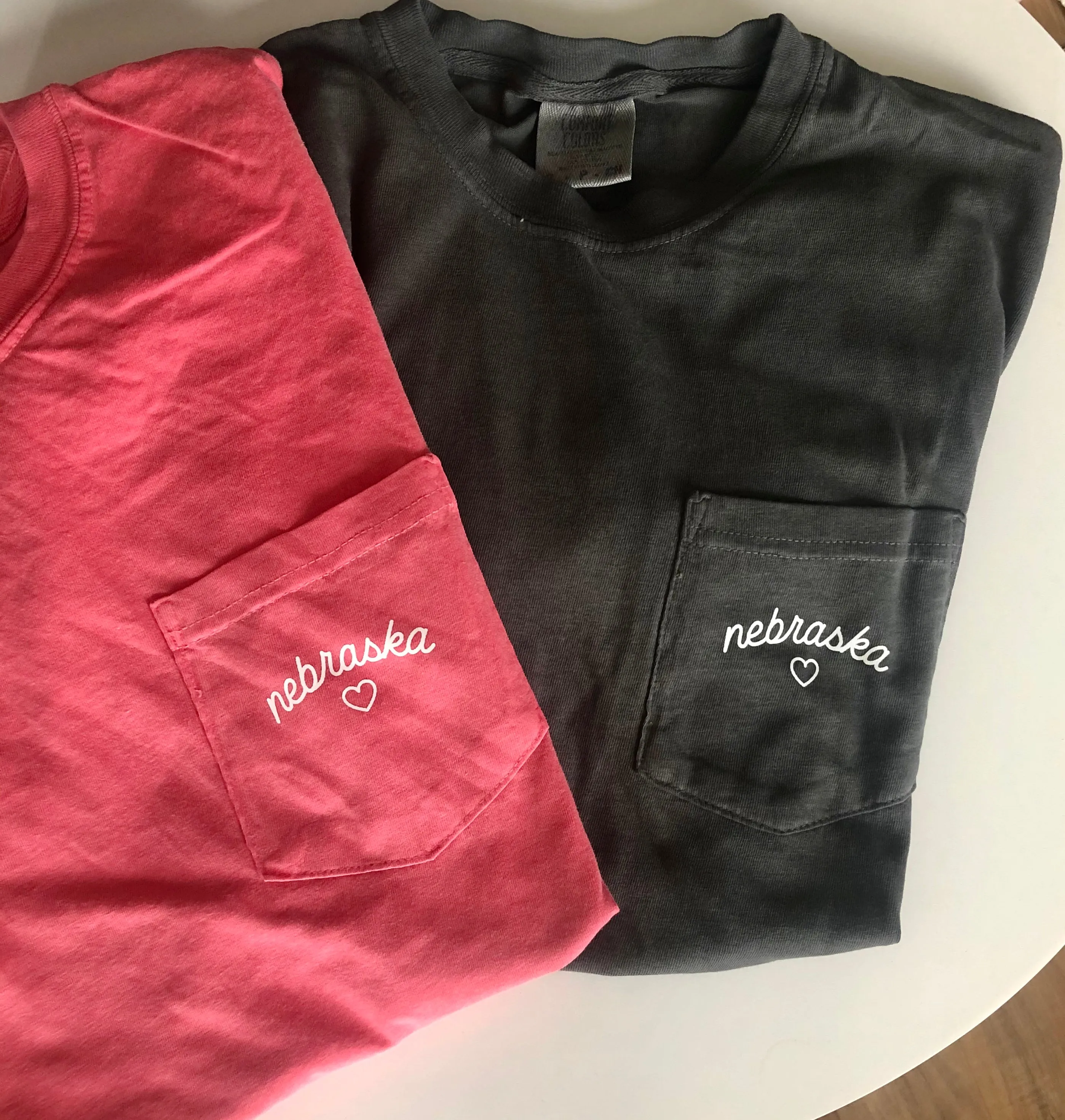 (PRE-ORDER) H+H Nebraska Heart Pocket Tee | CHOOSE YOUR COLOR