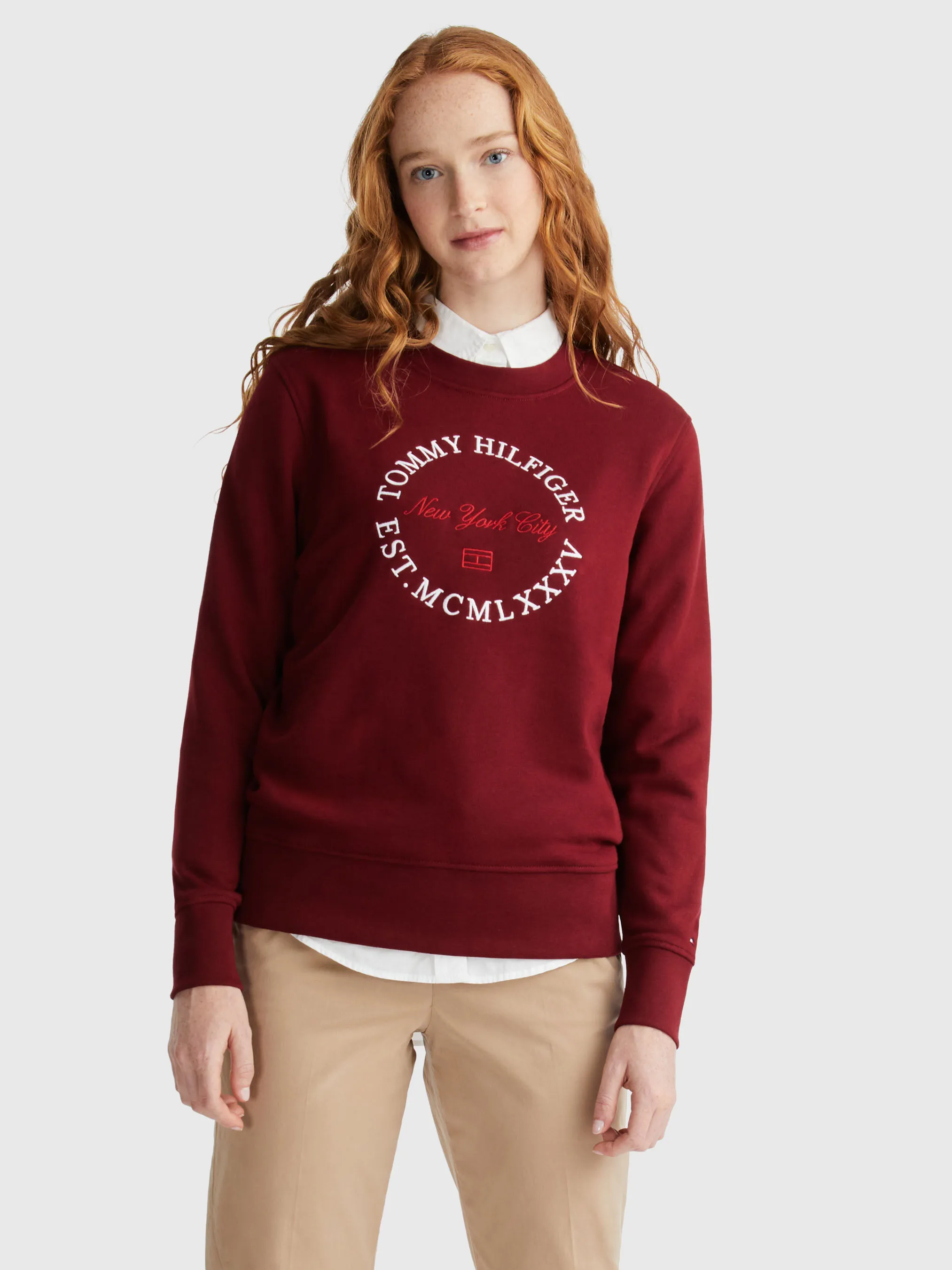 Print Mix Round Sweatshirt | Sweatshirts & Hoodies | Tommy Hilfiger