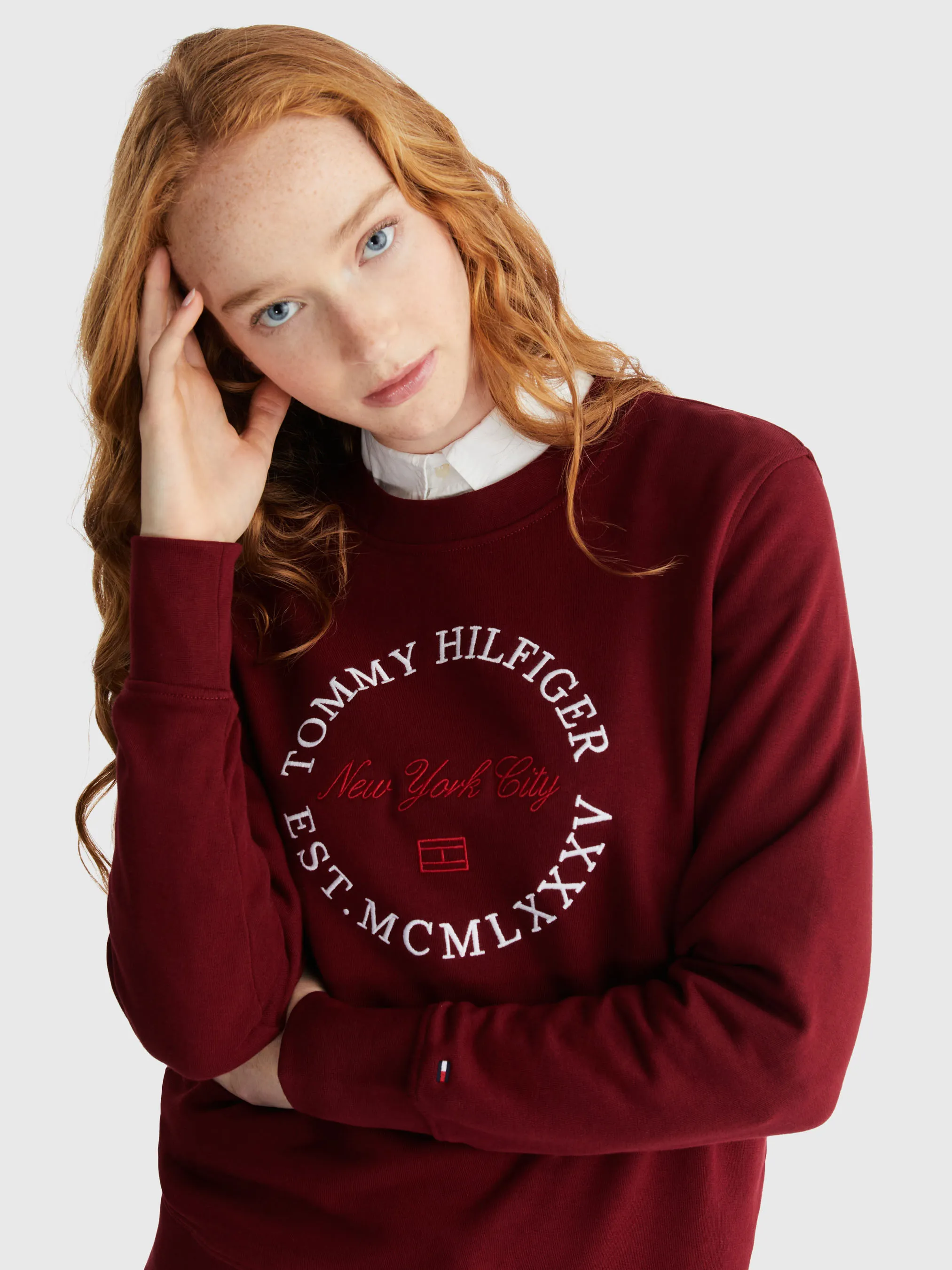 Print Mix Round Sweatshirt | Sweatshirts & Hoodies | Tommy Hilfiger