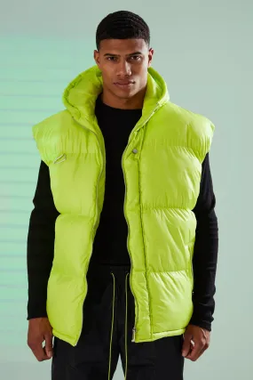 Quilted Drop Shoulder Gilet With Zips | boohooMAN UK