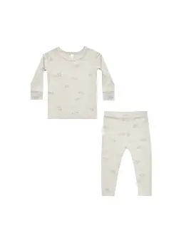 Quincy Mae - Elephants Bamboo Pajama Set