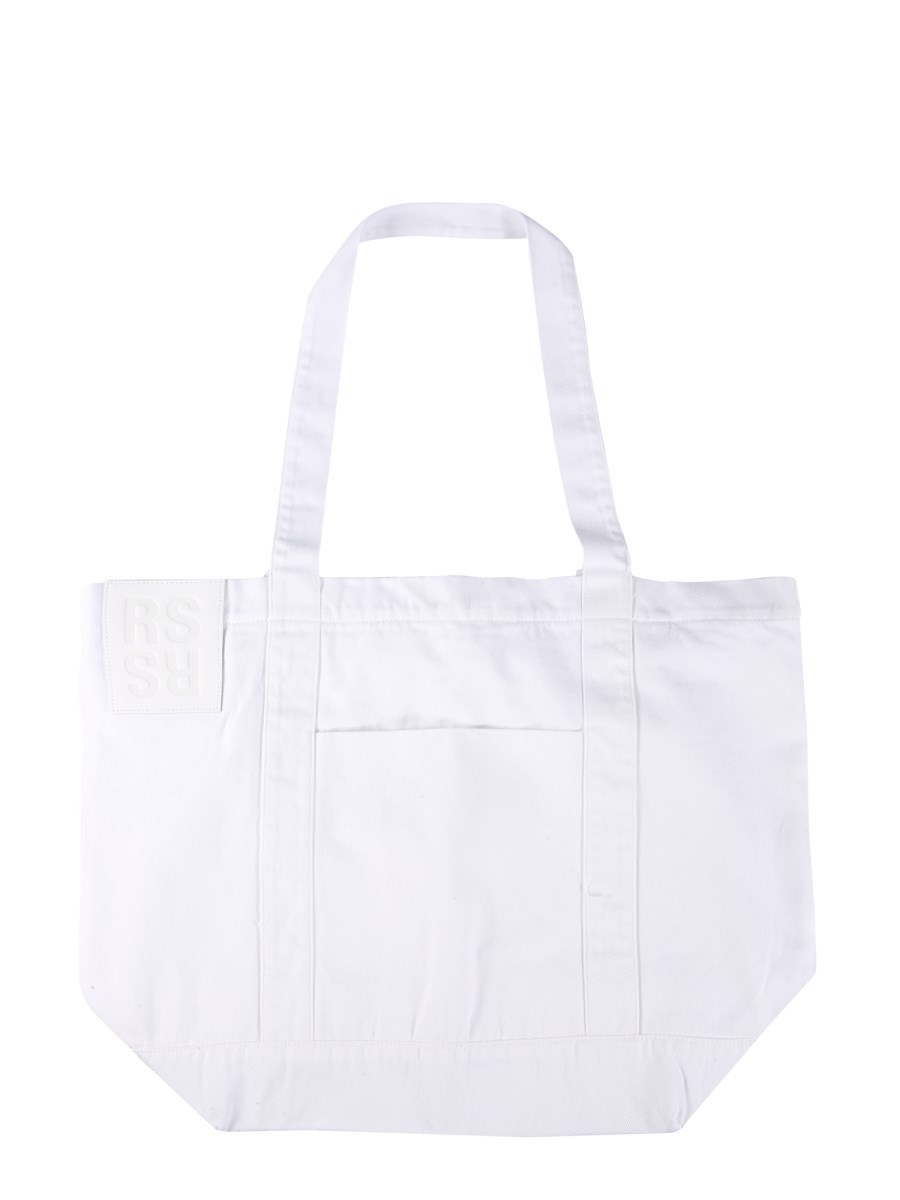 RAF SIMONS    COTTON LOGO SHOPPING BAG