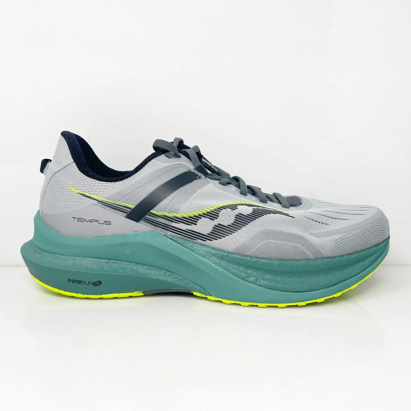 Saucony Mens Tempus S20721-17 Gray Running Shoes Sneakers Size 10 W