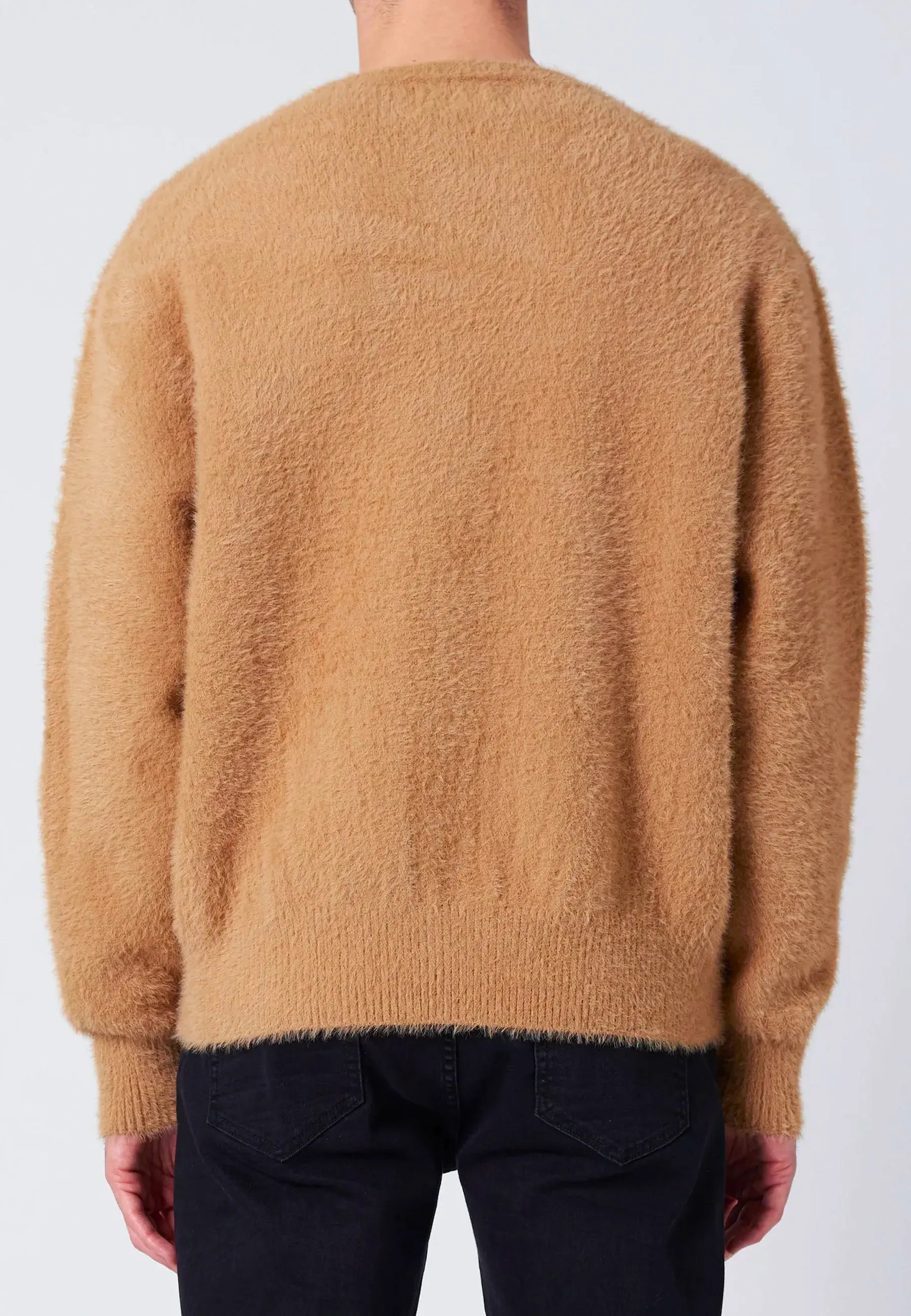 Shag Cardigan - Tan