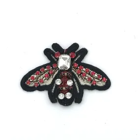 Sixton London Small Red Jewel Insect Pin