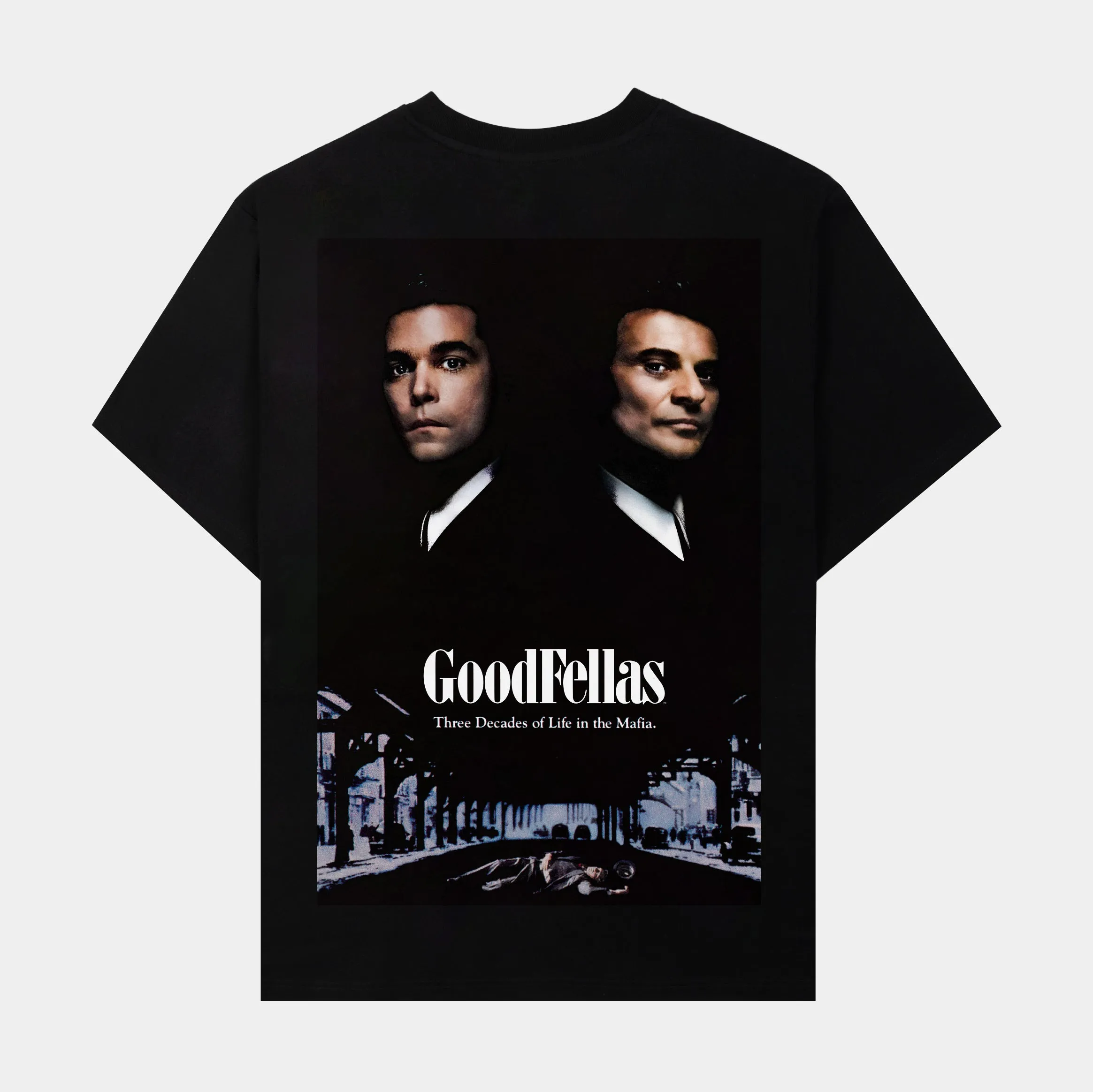 SP x Goodfellas Back Poster Art Mens Short Sleeve Shirt (Black/Blue)