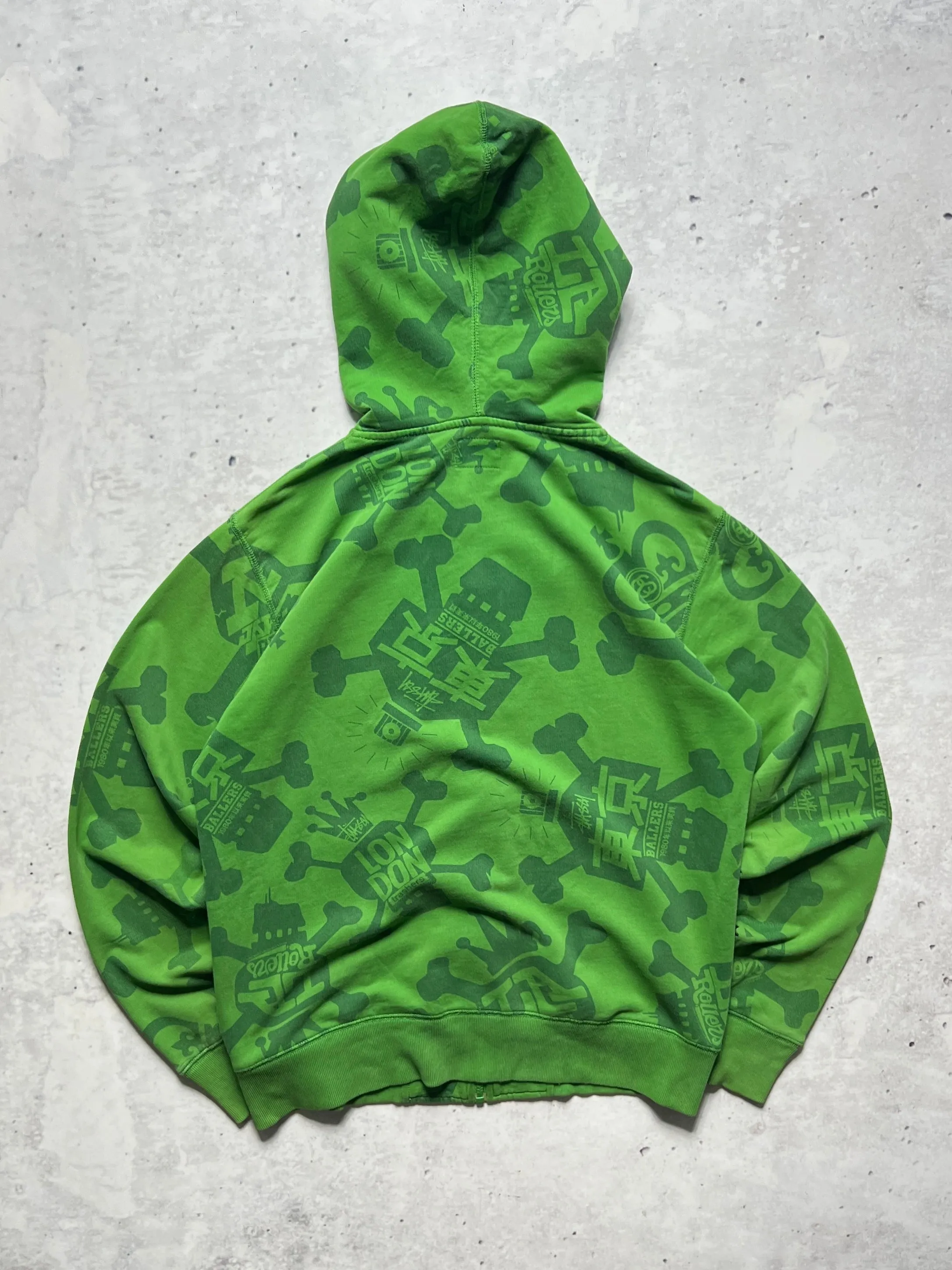 Stussy Skull Thrashers Zip Up Hoodie (S)