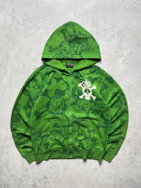 Stussy Skull Thrashers Zip Up Hoodie (S)