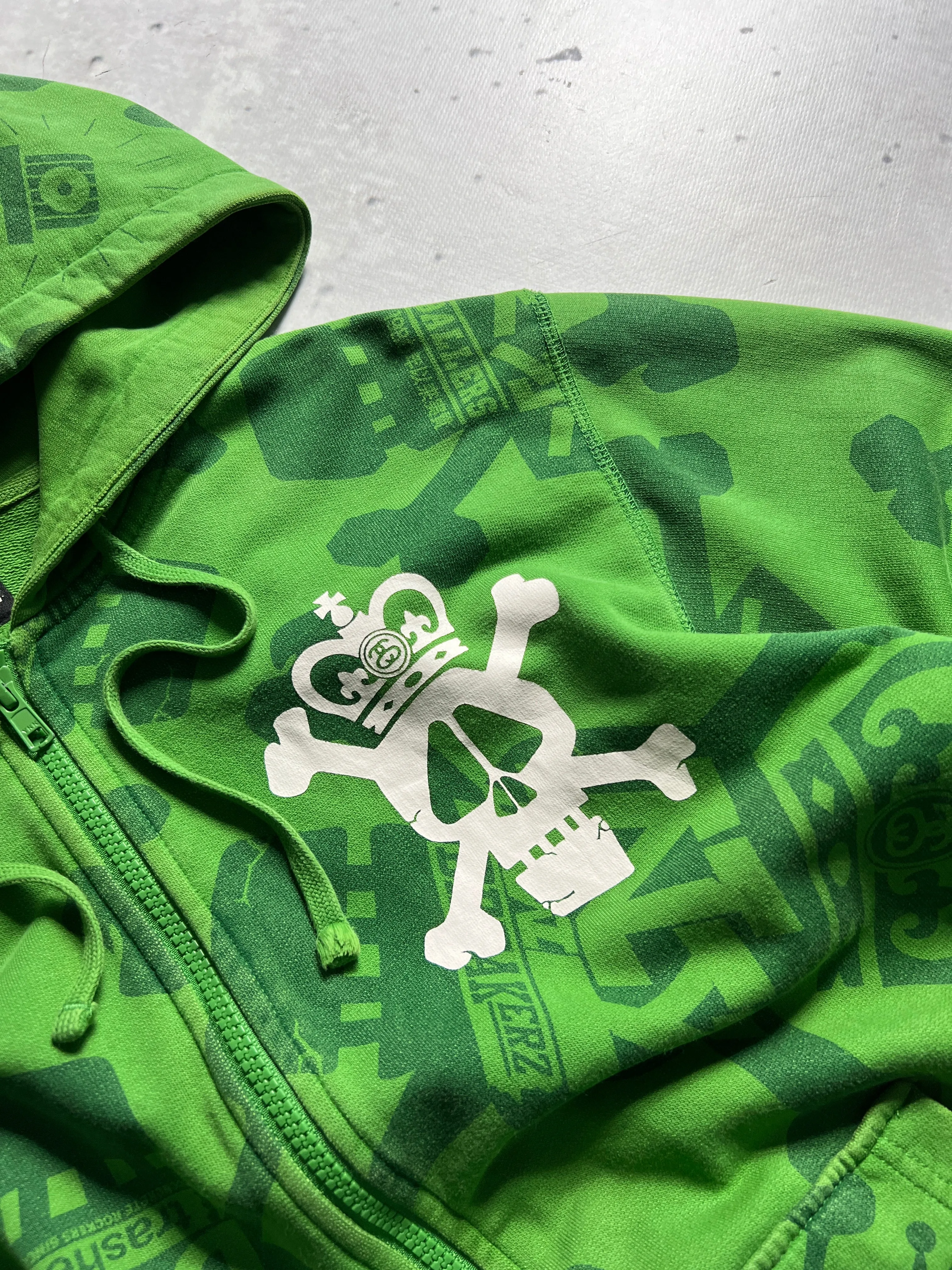 Stussy Skull Thrashers Zip Up Hoodie (S)