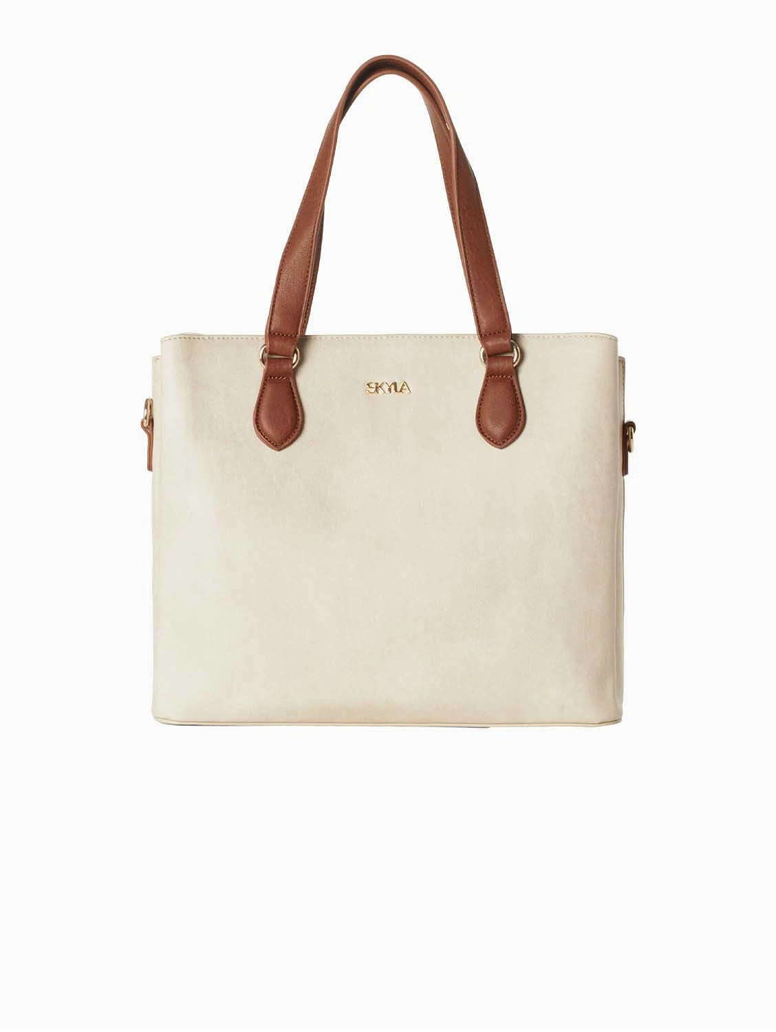 Tanya Vegan Shoulder Bag | Latte