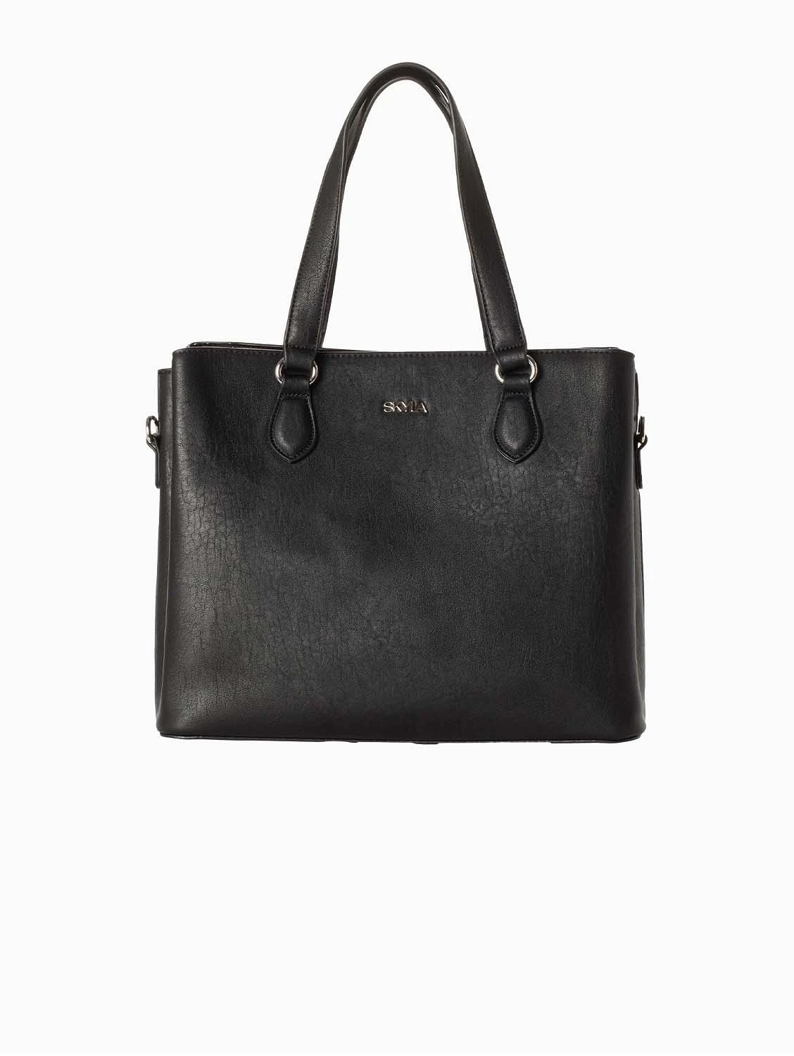 Tanya Vegan Shoulder Bag |Black