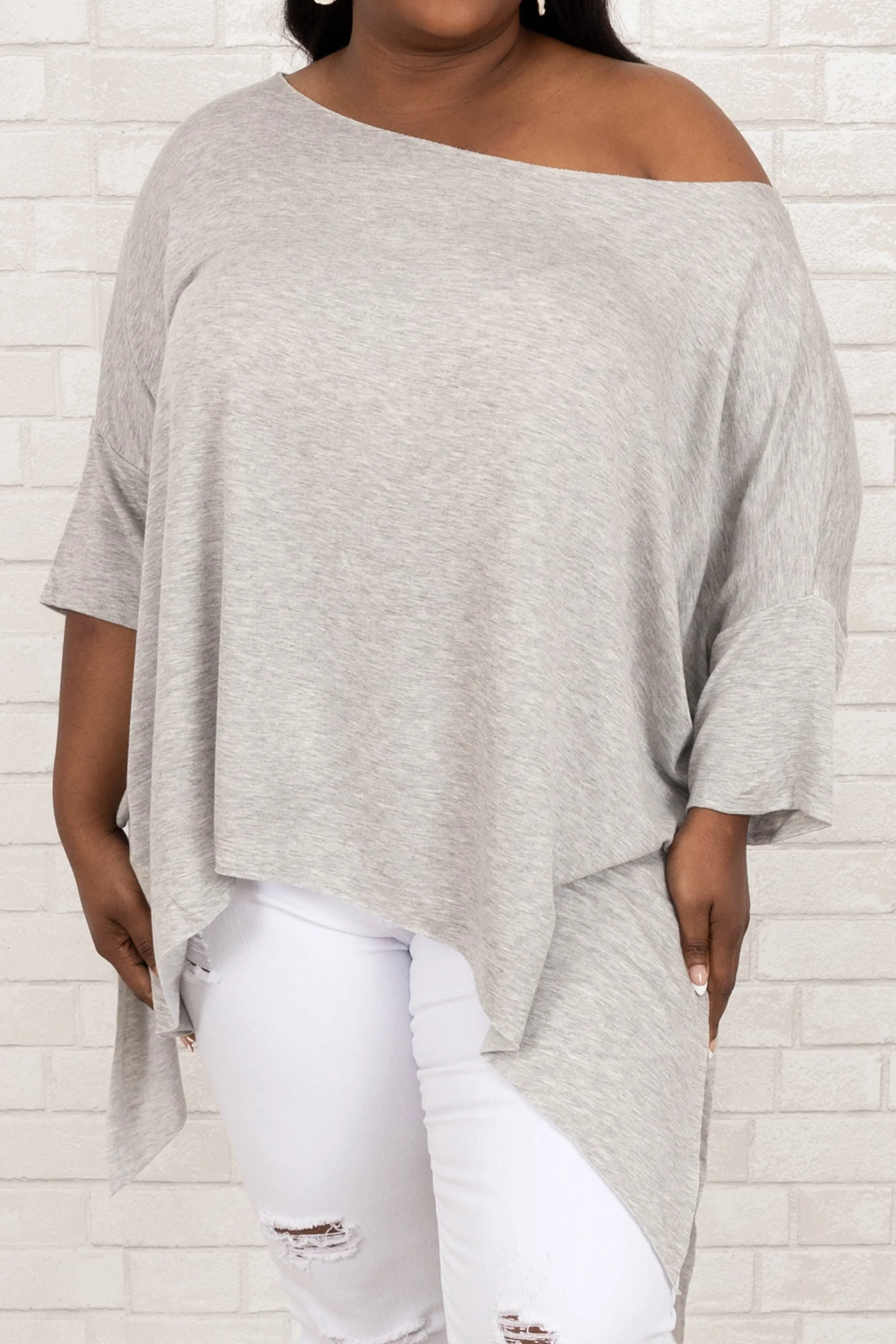 The Best Of Me Top, Heather Grey