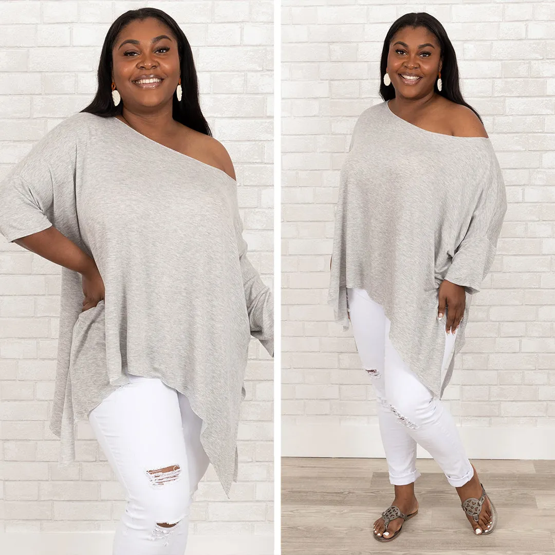 The Best Of Me Top, Heather Grey