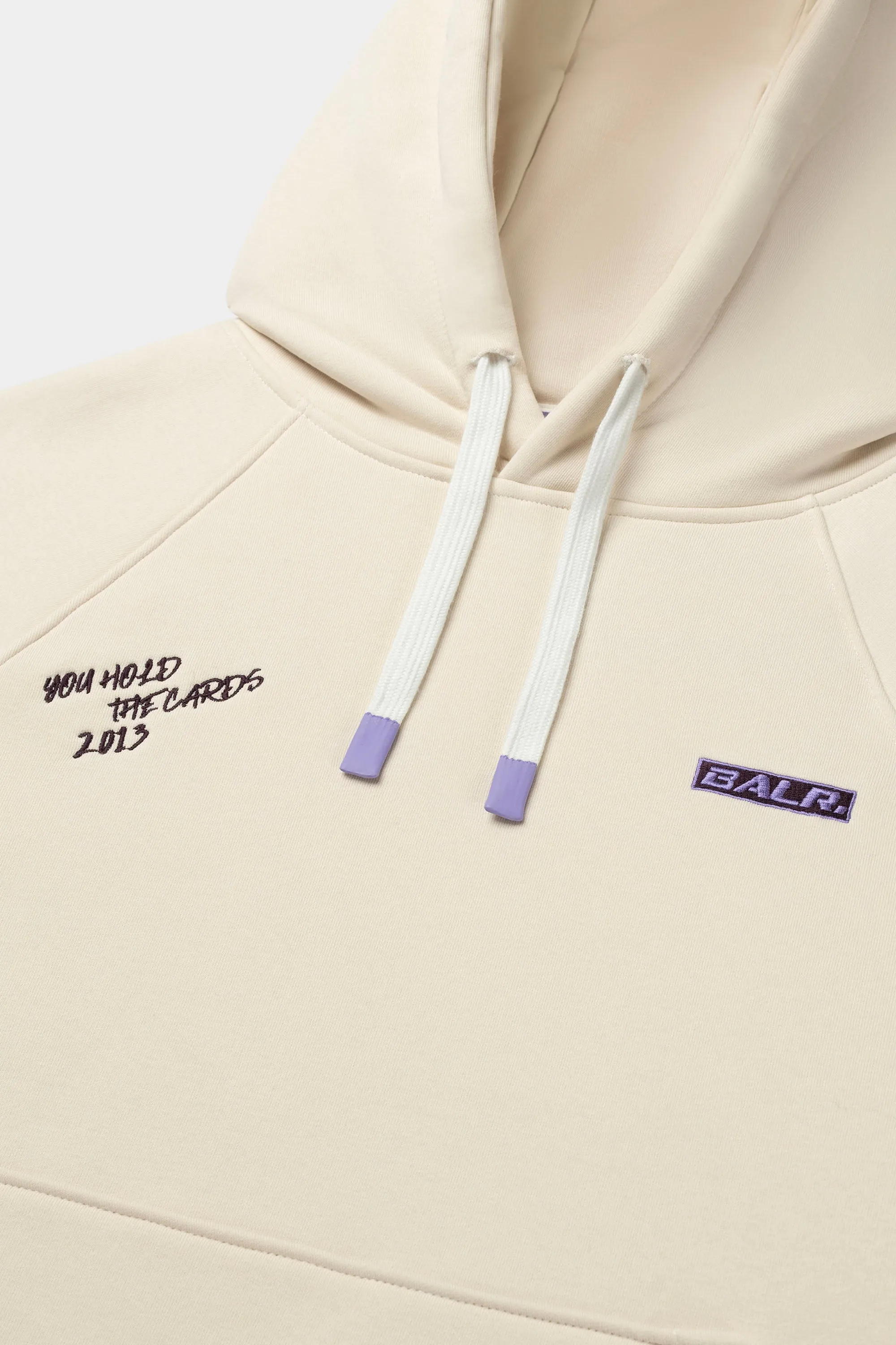 The Club Box Fit Hoodie White Swan