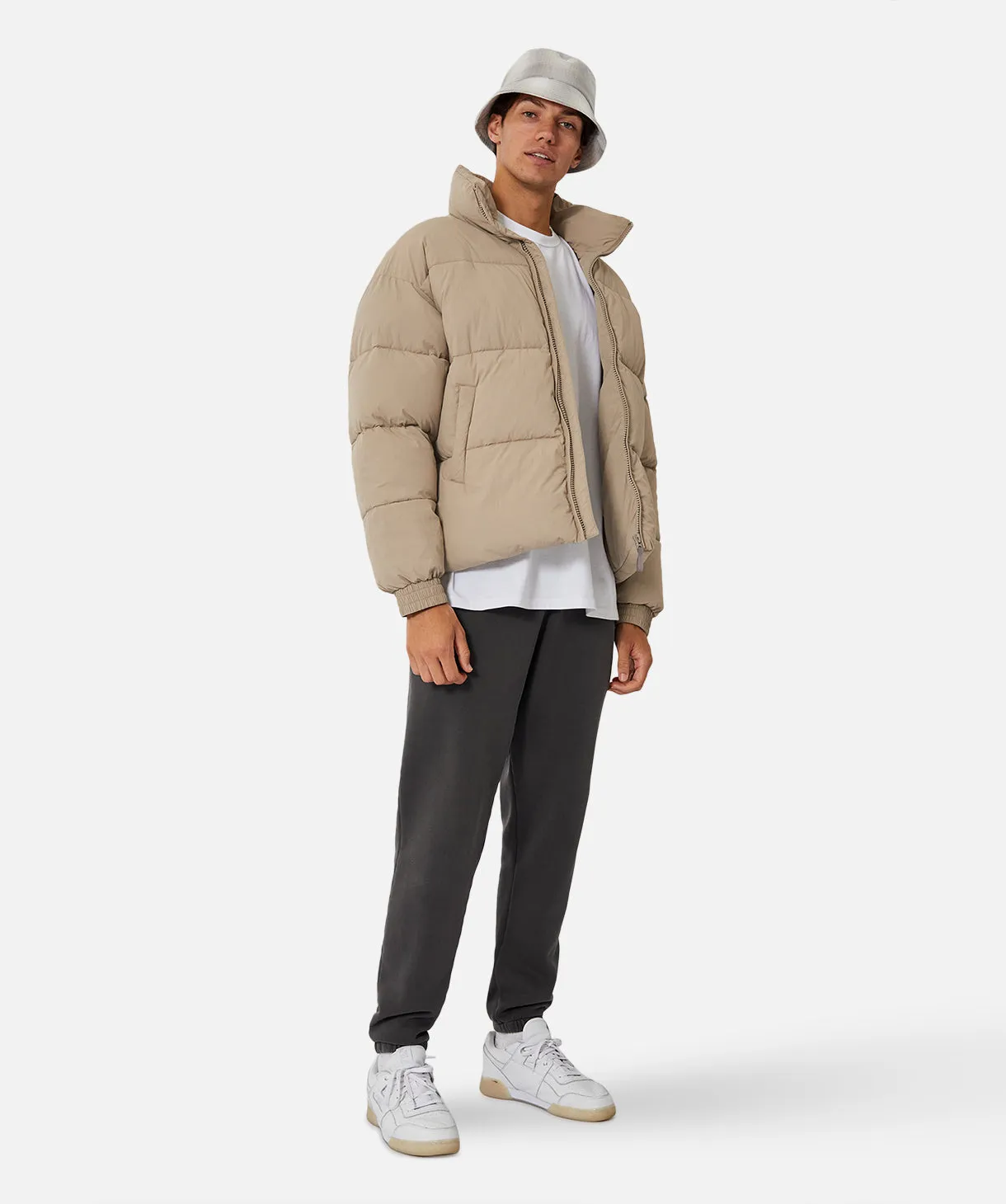 The Regent Puffer Jacket - Latte