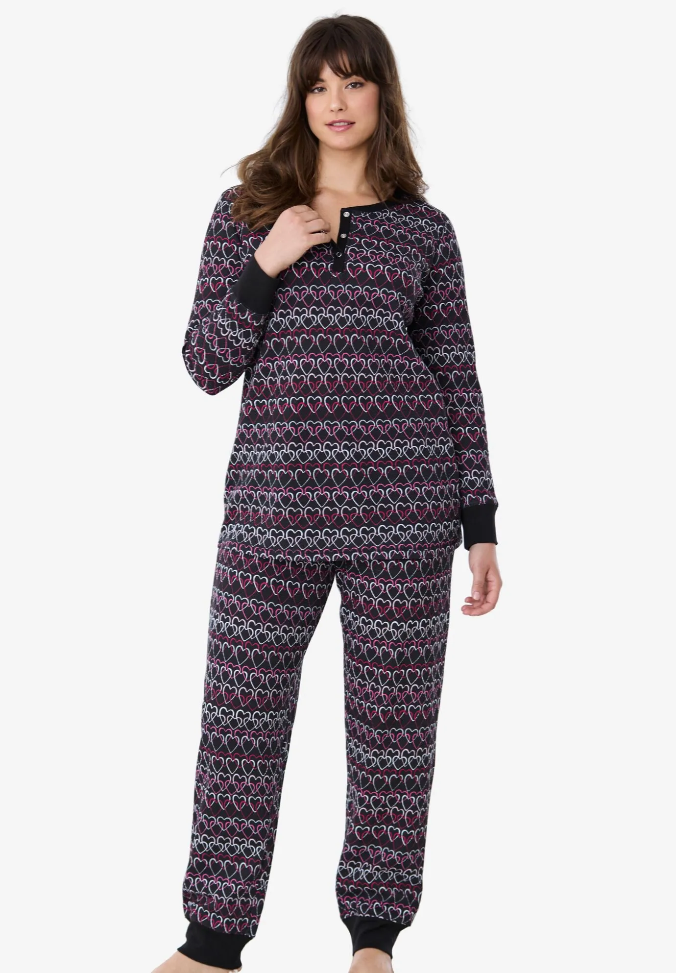 Thermal Henley Pajama Set