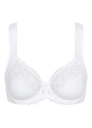 Triumph Modern Lace & Cotton Underwired Minimiser Bra | Grattan