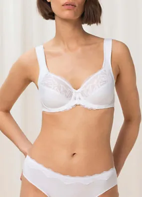 Triumph Modern Lace & Cotton Underwired Minimiser Bra | Grattan