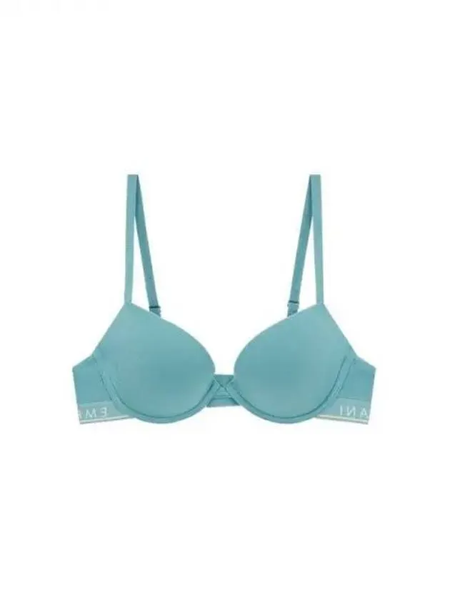 UNDERWEAR Overseas Station Season Big Chance 8 18 Women s Logo Band Stretch Cotton Push up Bra Green 271824