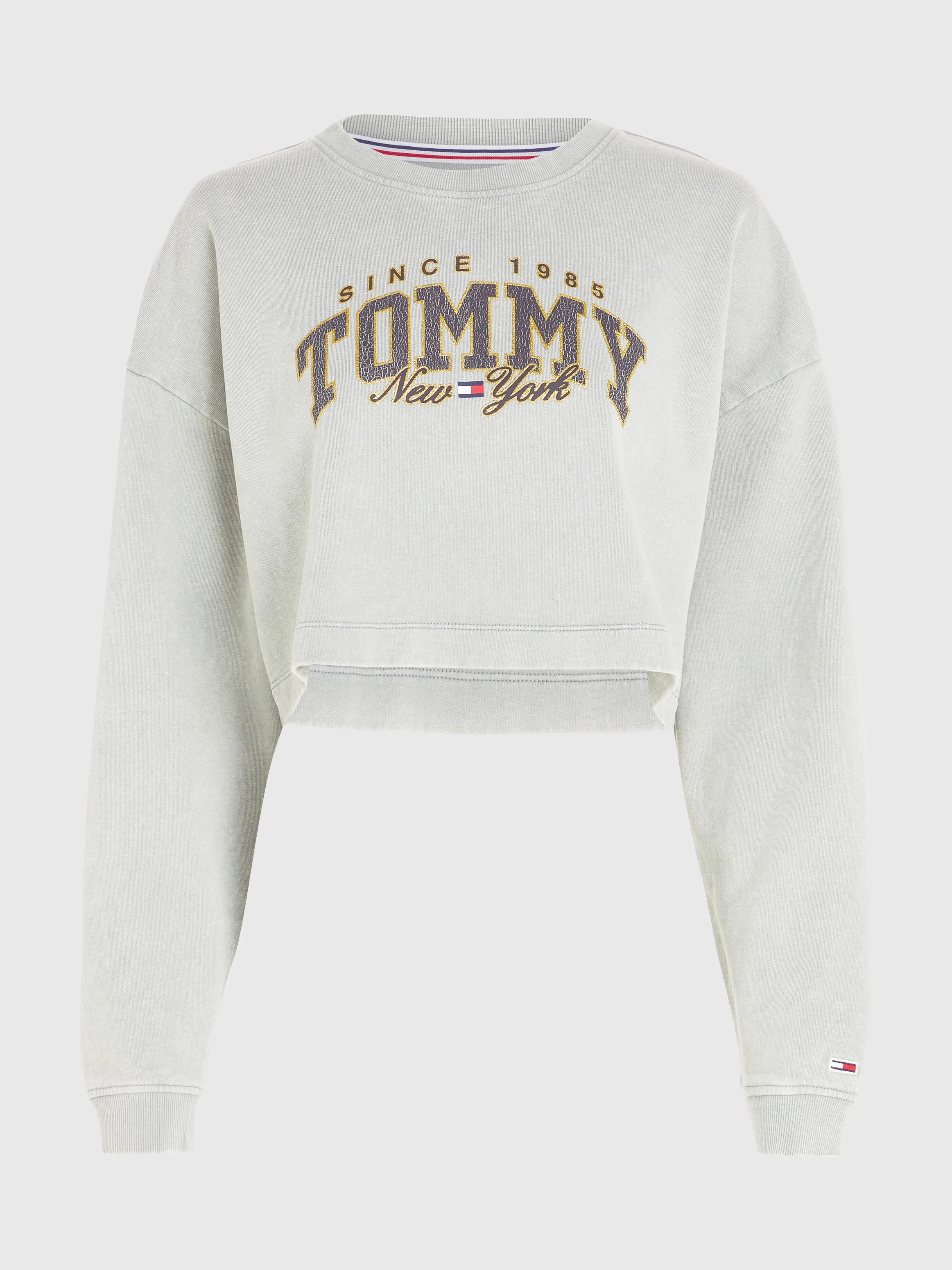 Varsity Cropped Logo Sweatshirt | Sweatshirts & Hoodies | Tommy Jeans