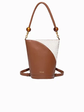 Violet Vegan Leather Bucket Shoulder Bag | Multiple Colours