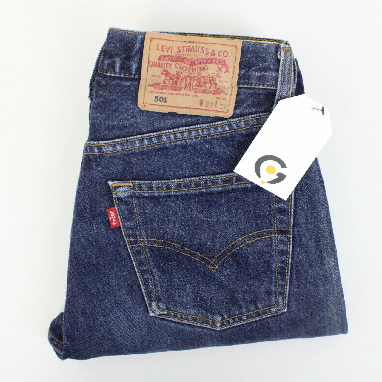 Womens LEVIS 501 Jeans Dark Blue | W28 L30