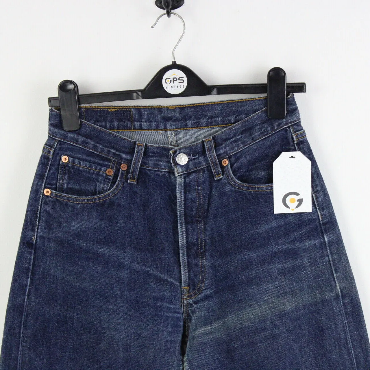 Womens LEVIS 501 Jeans Dark Blue | W28 L30