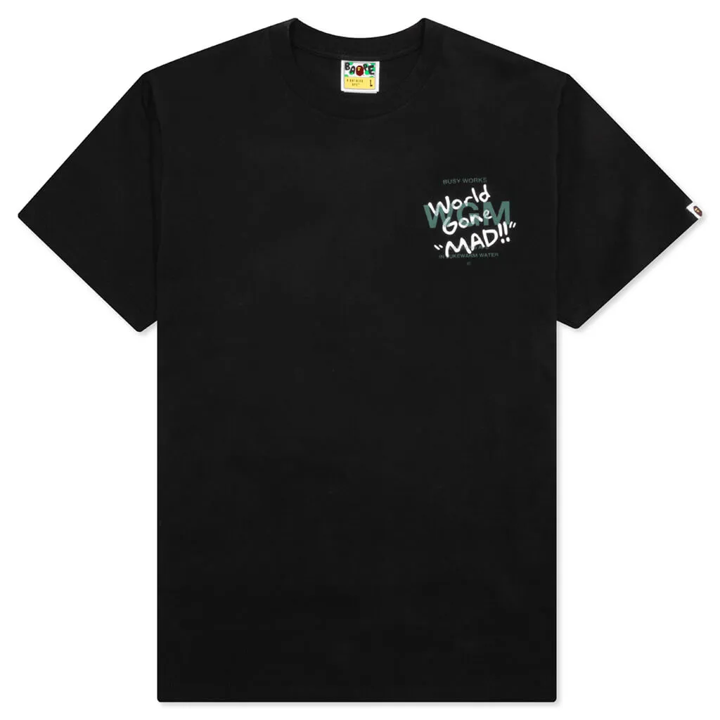 Woodland Camo Wgm Ape Head Tee - Black