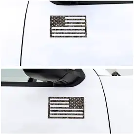 Woodland Ghost Camo American Flag Magnets - Camouflage